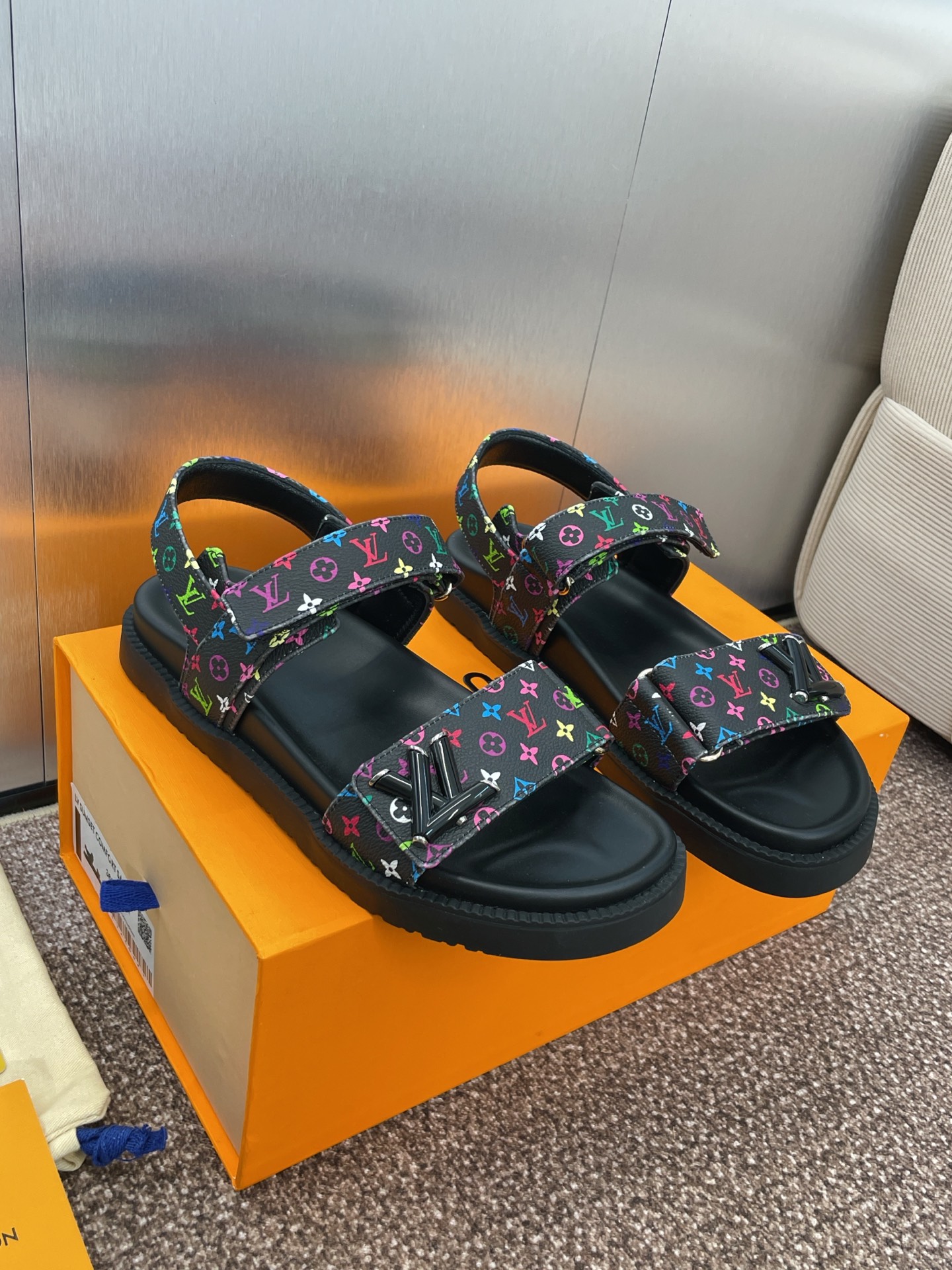 LV Monogram Multicolored Sandals