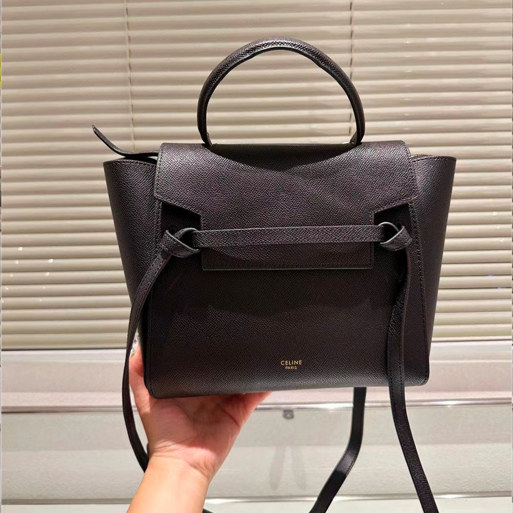 CELINE Grained Calfskin Micro  Bag
