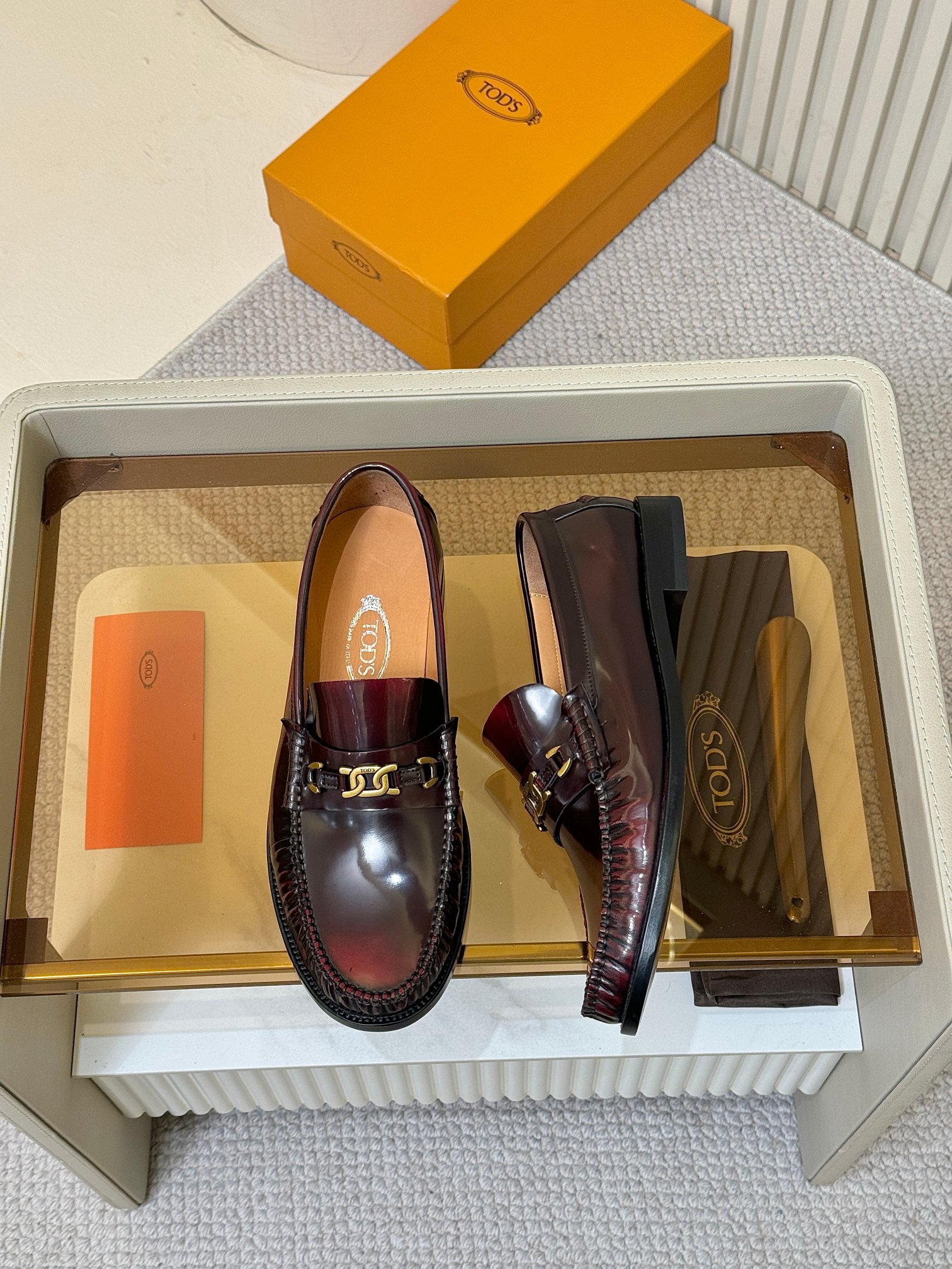 Tod's Men's Shiny Leather Loafer