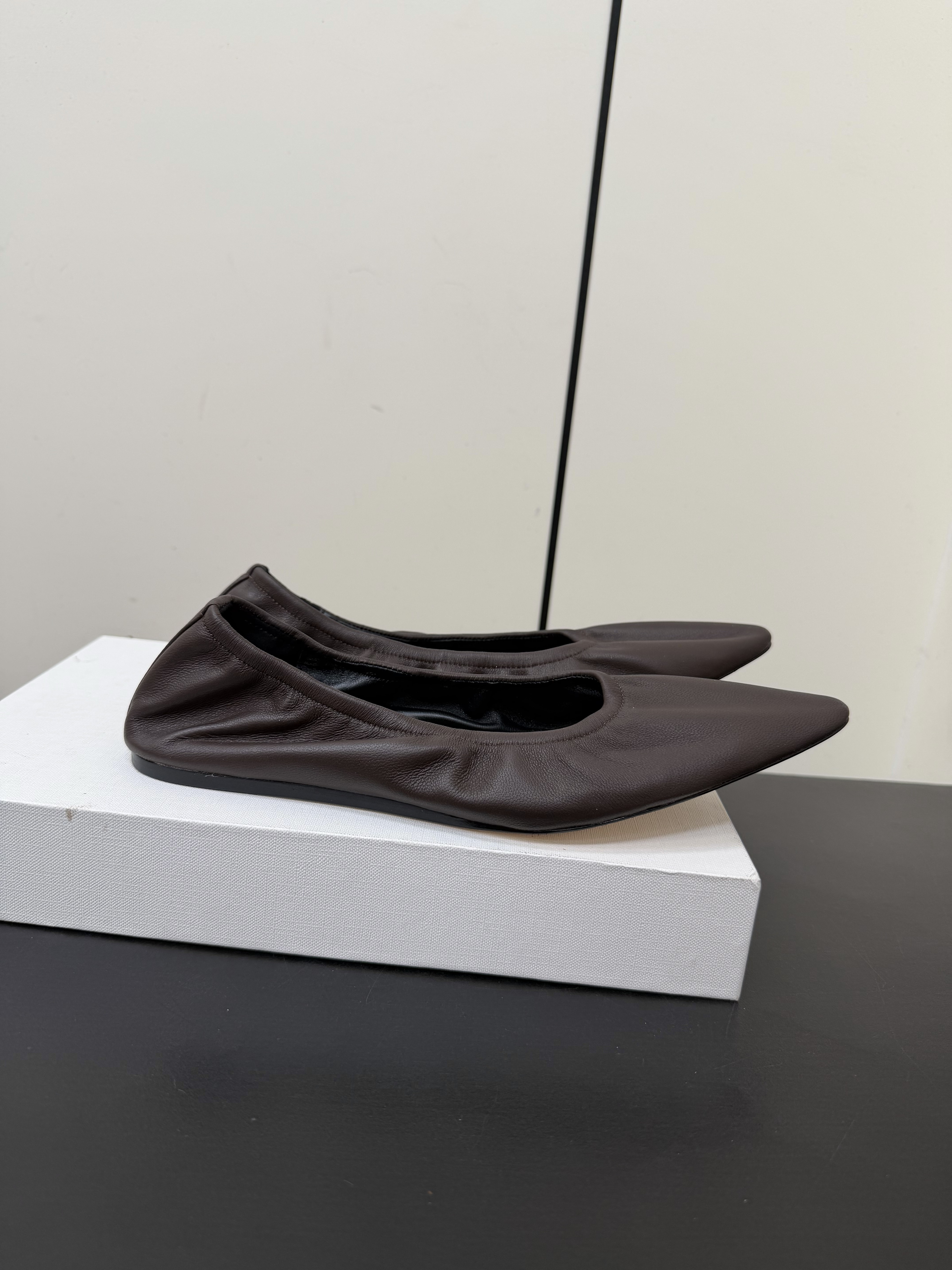The Row Soft Lambskin Ballet Flats