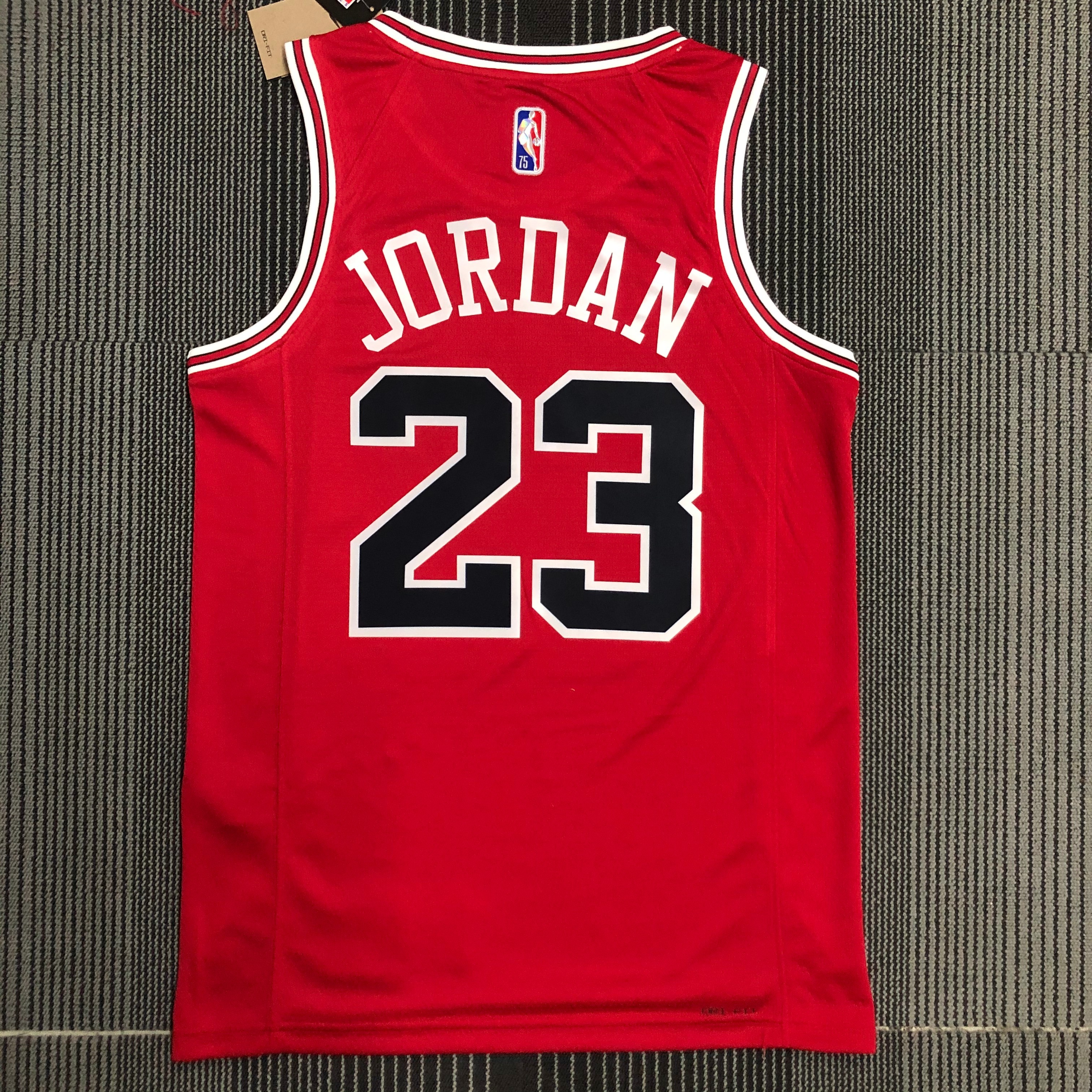 75th Anniversary Chicago Bulls Red Edition No.23 Jordan