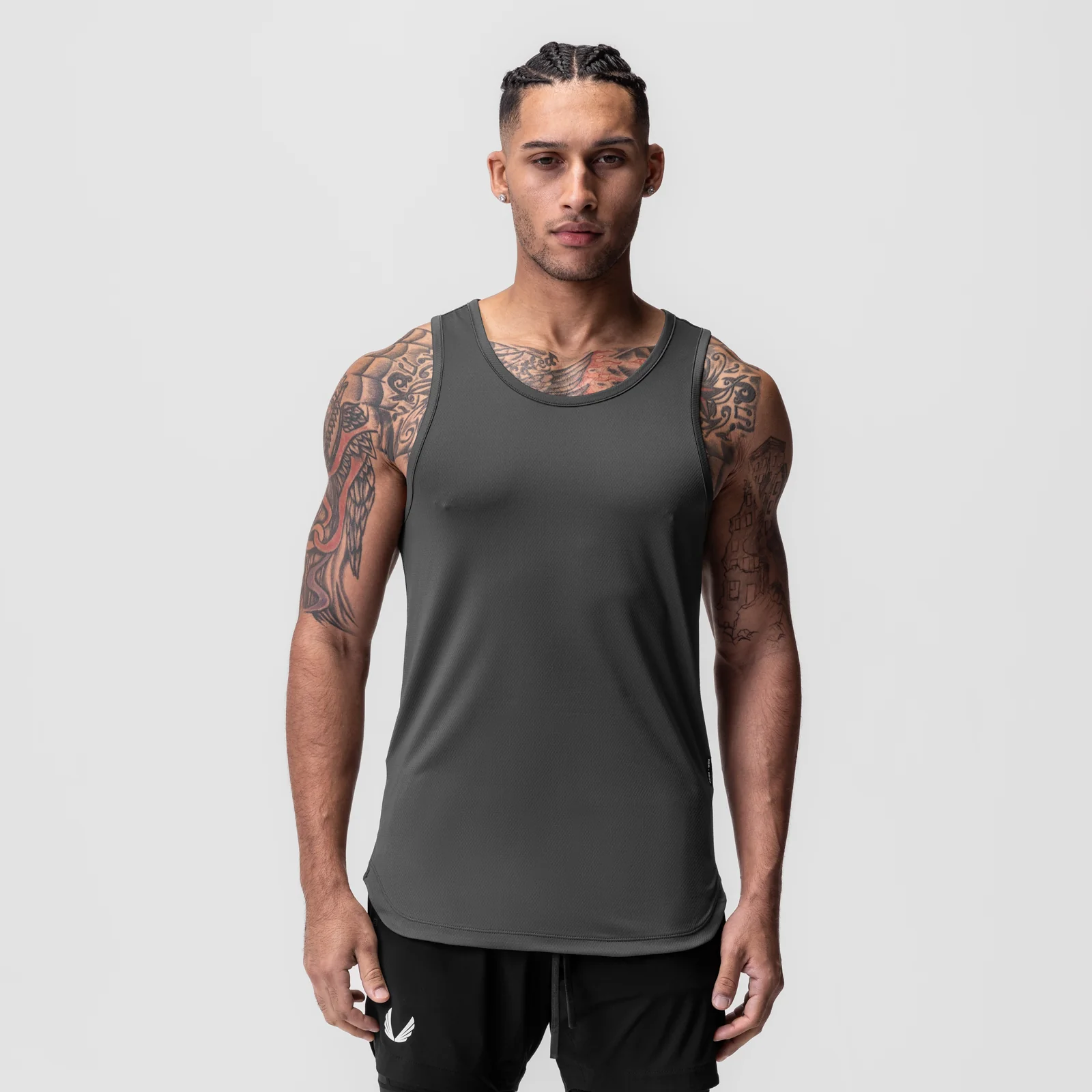 0830. AeroSilver Tank Top - Space Grey