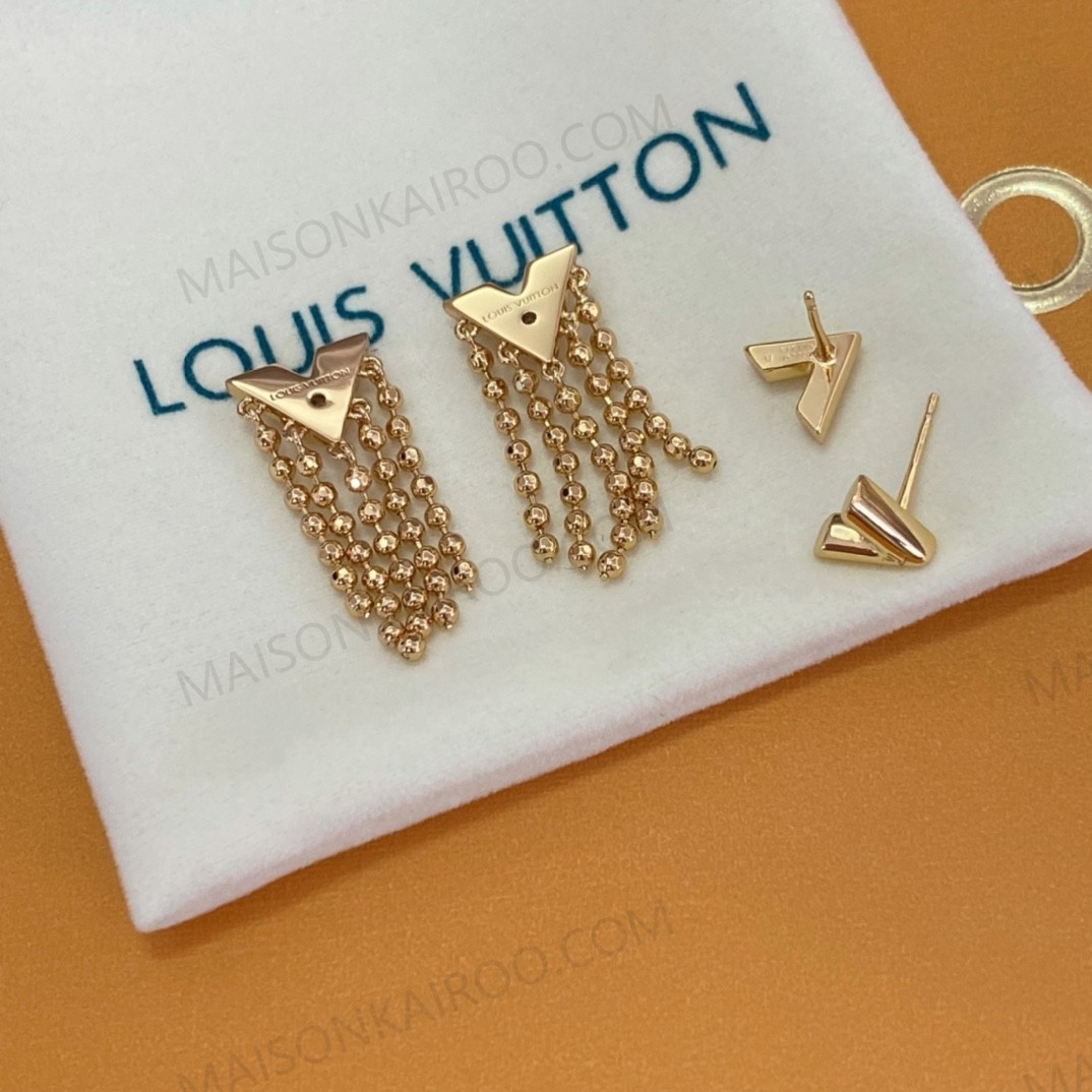 Louis Vuitton LV Essential V Tassel Earrings - KAIROO