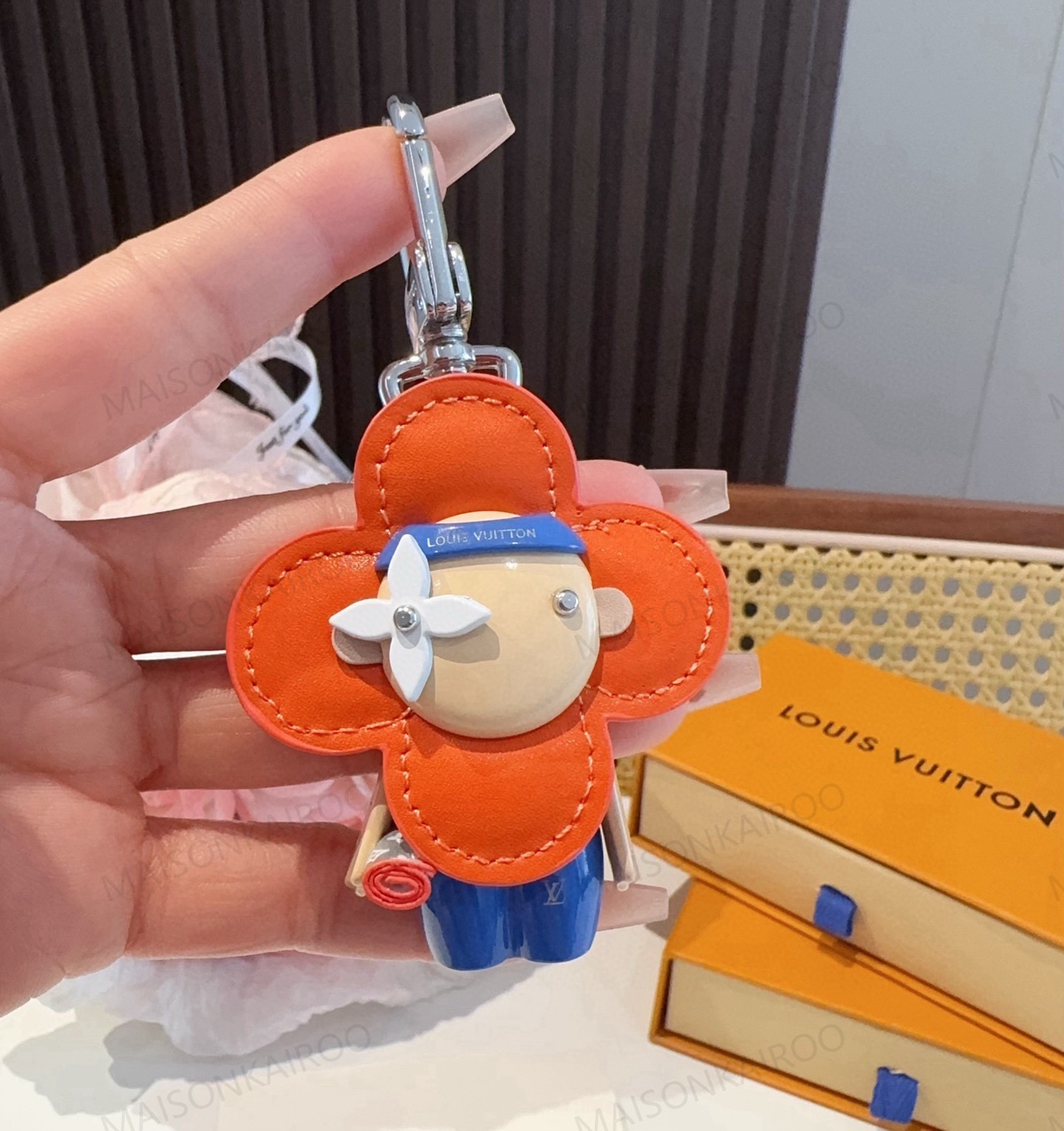 Louis Vuitton LV Vivienne Career Mascot Bag Charm Keychain - KAIROO