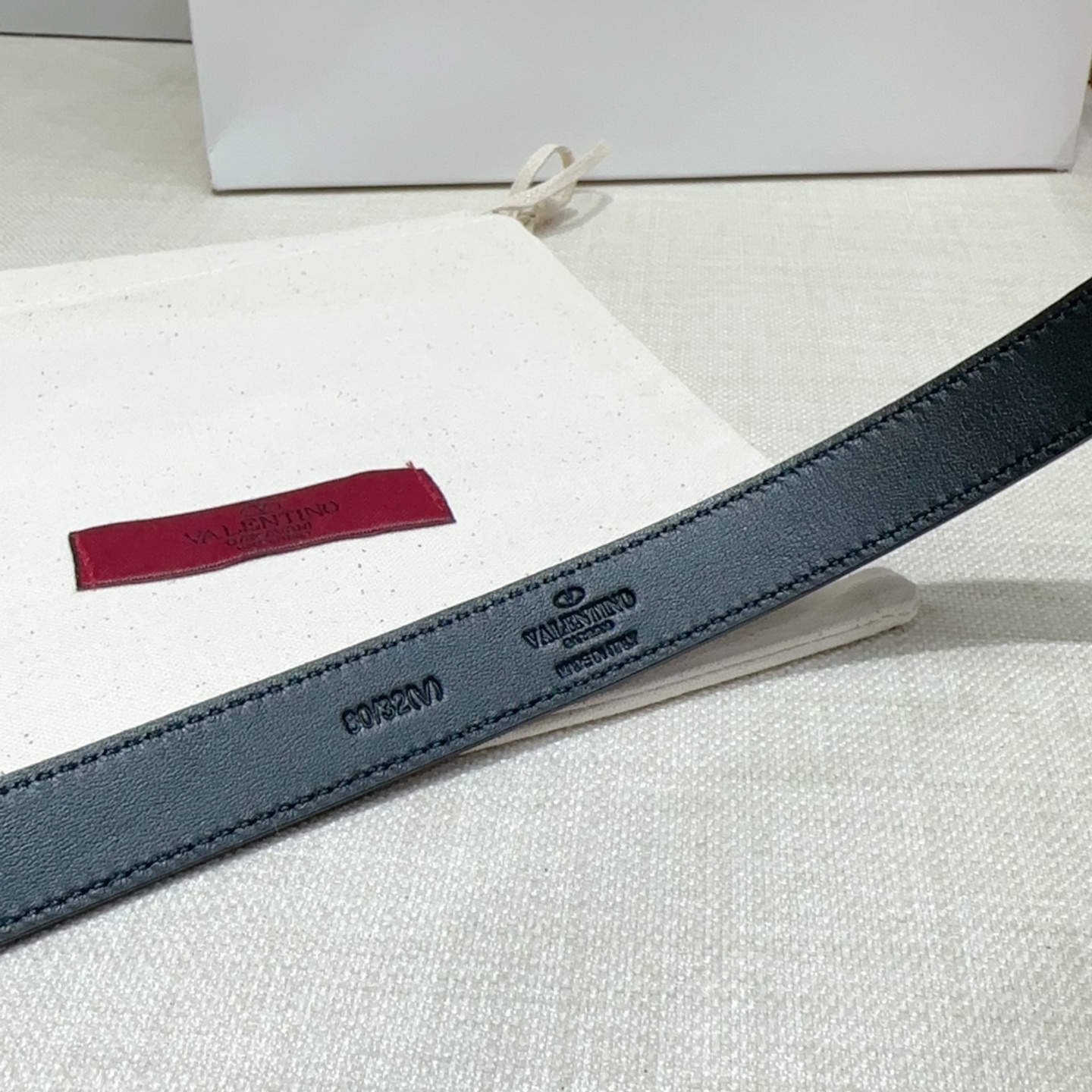 Valentino Mini Leather Belt 2cm