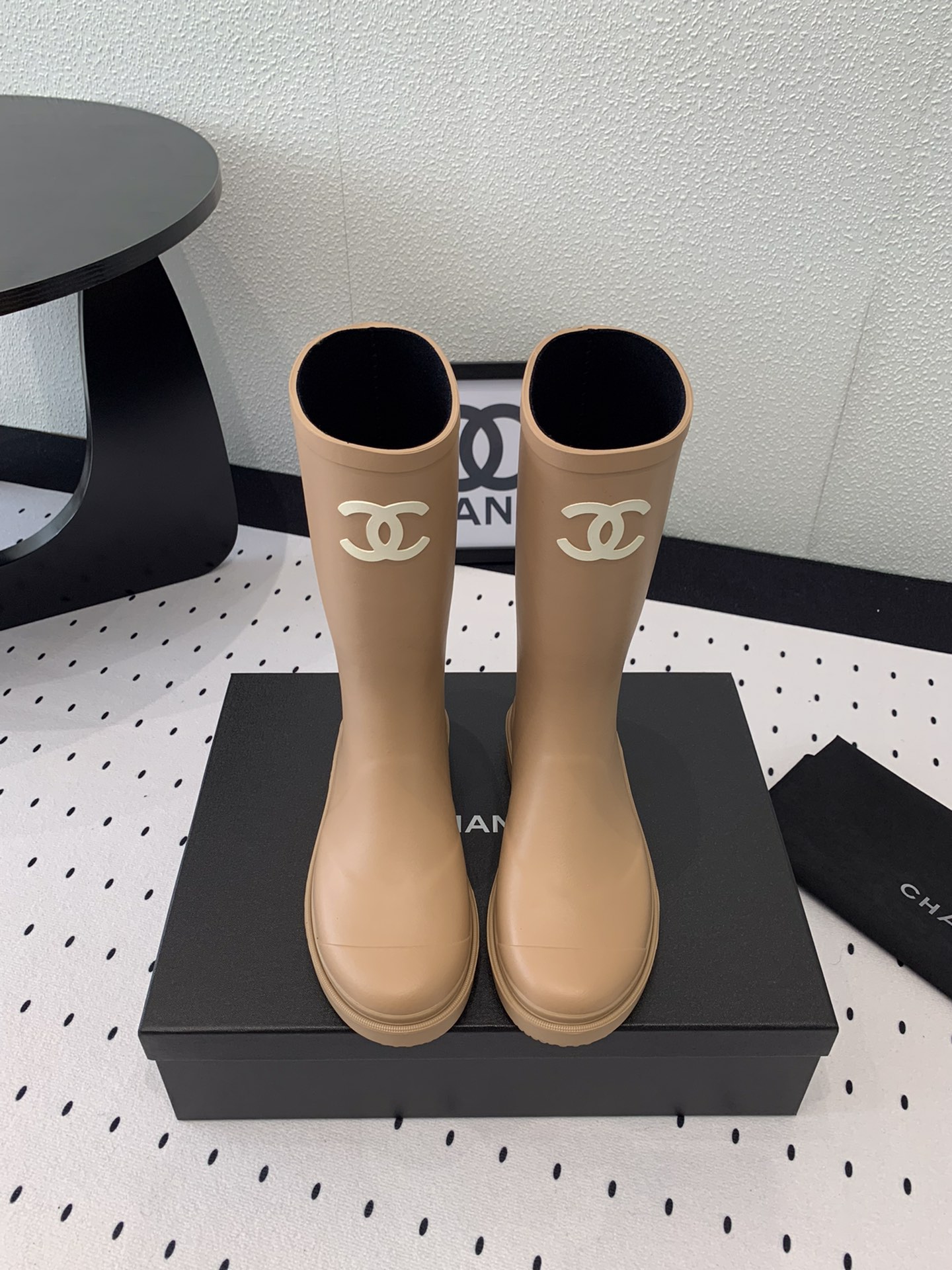 Chanel Rain Boots