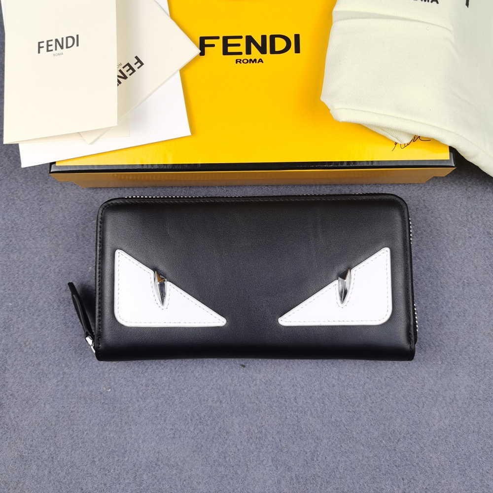 FENDI FF Printing Leather Wallte card holder