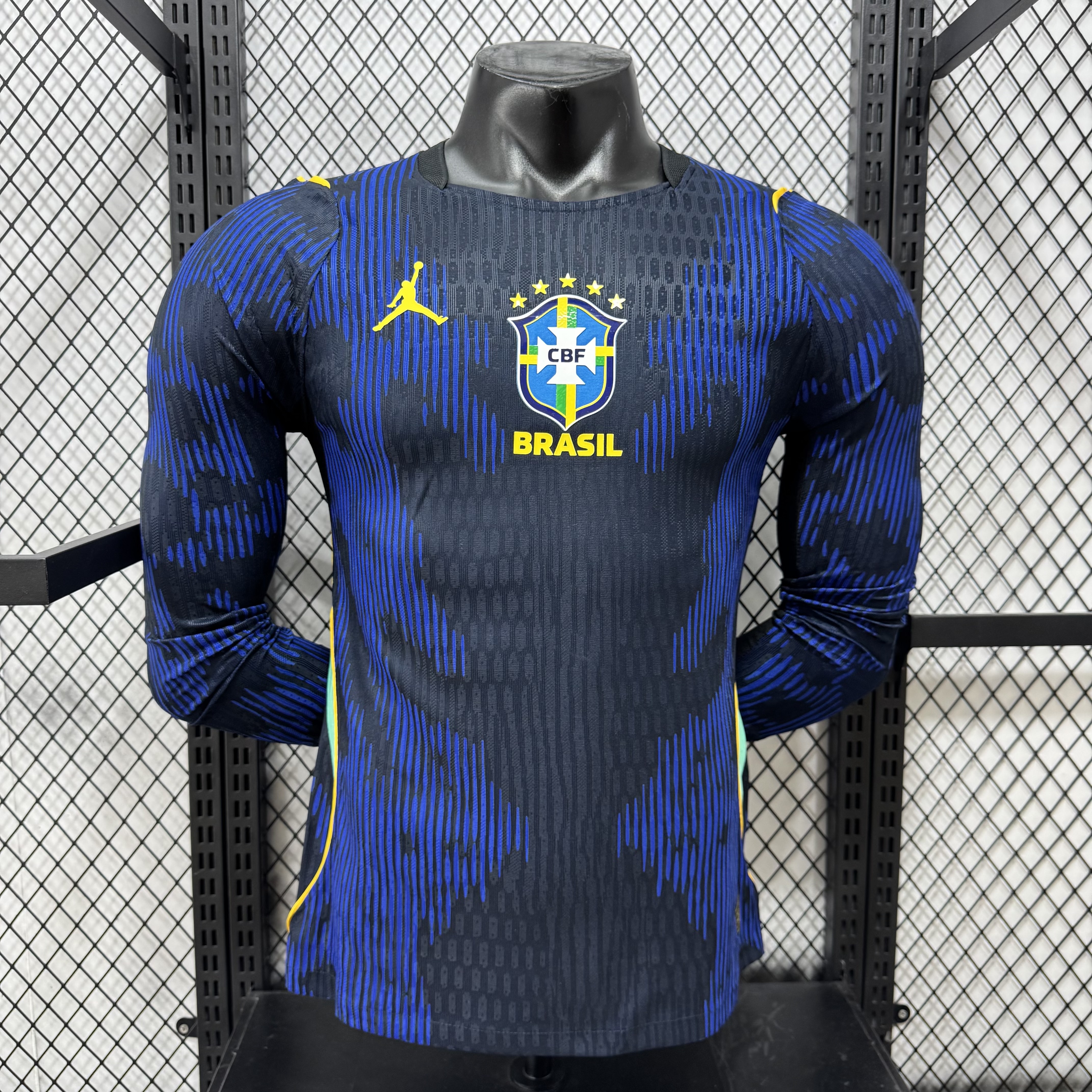 Player Version 2026 World Cup Brazil Away Jersey Long Sleeves S-3XL
