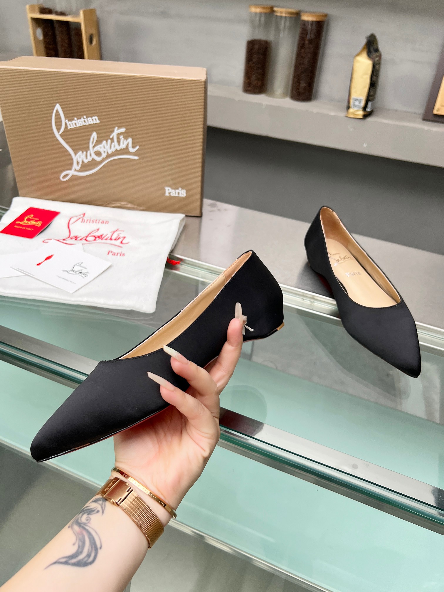Christian Louboutin Satin Ballet Flat