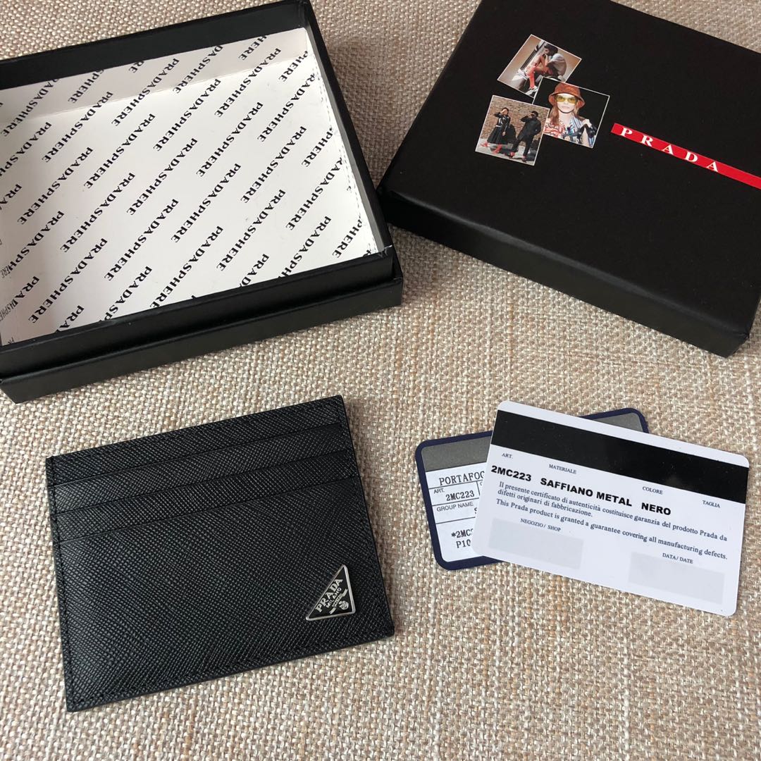 Prada Saffiano leather card holder-B