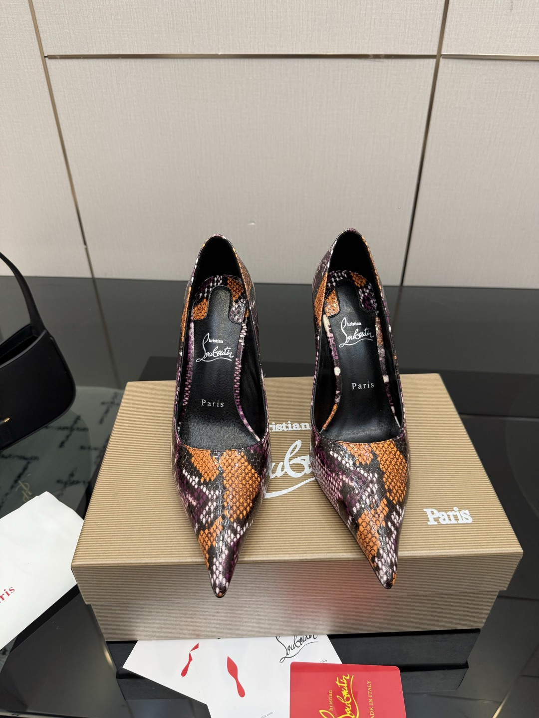Christian Louboutin Python leather Pump