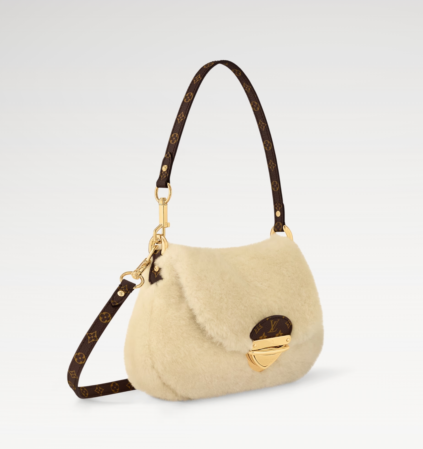 Louis Vuitton LV wool lamb bag
