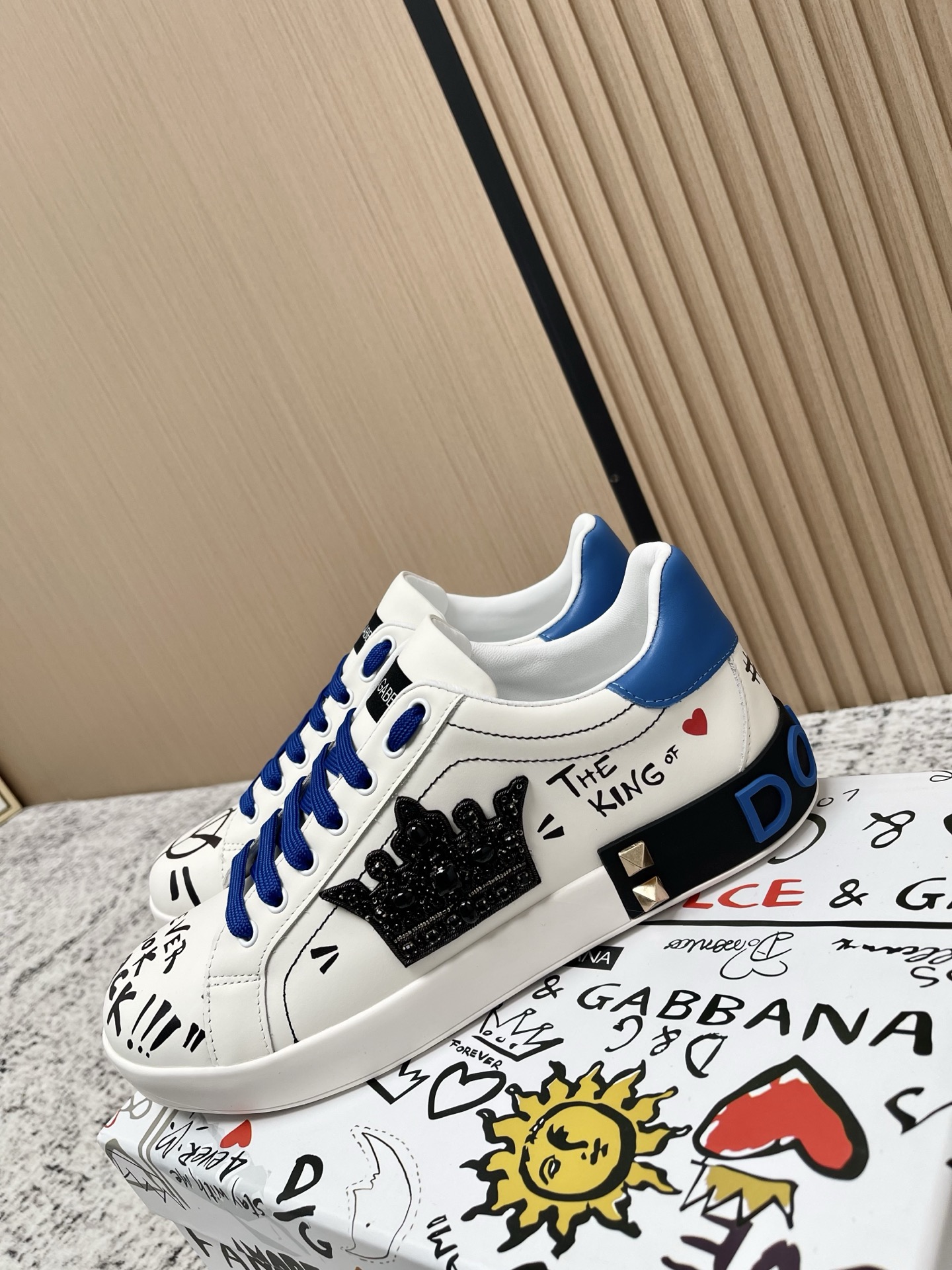 Dolce Gabbana Unisex Leather Sneakers