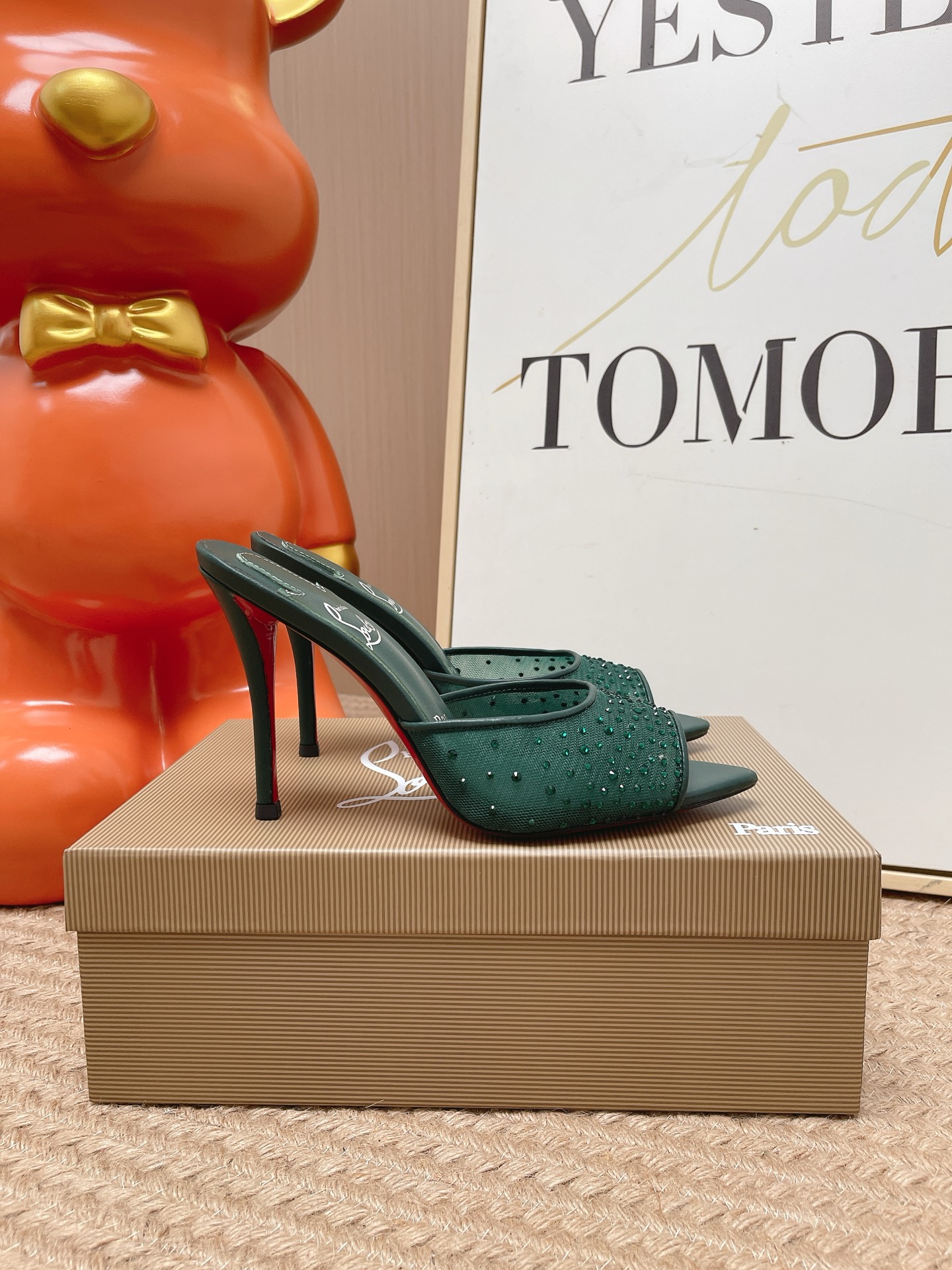 Christian Louboutin shiny leather Mule