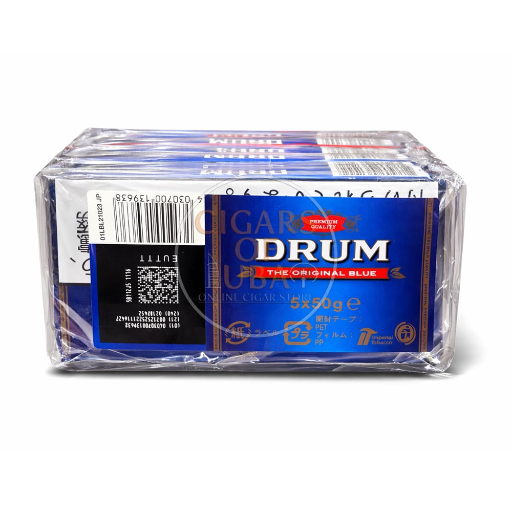 Drum Original Blue Hand Rolling Tobacco 50G×5 Packs(Japan)