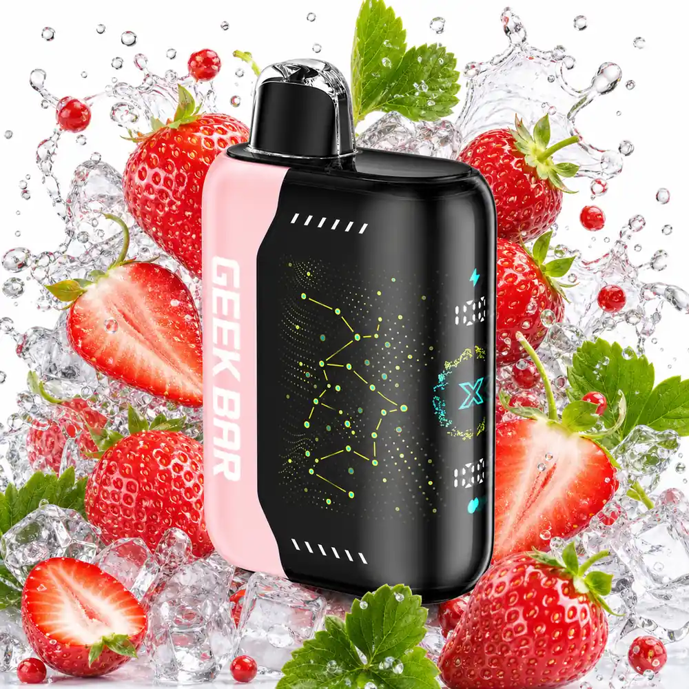 Geek Bar Pulse X 25000 Puffs - Strawberry B-Pop - Vaba Vape-Shop