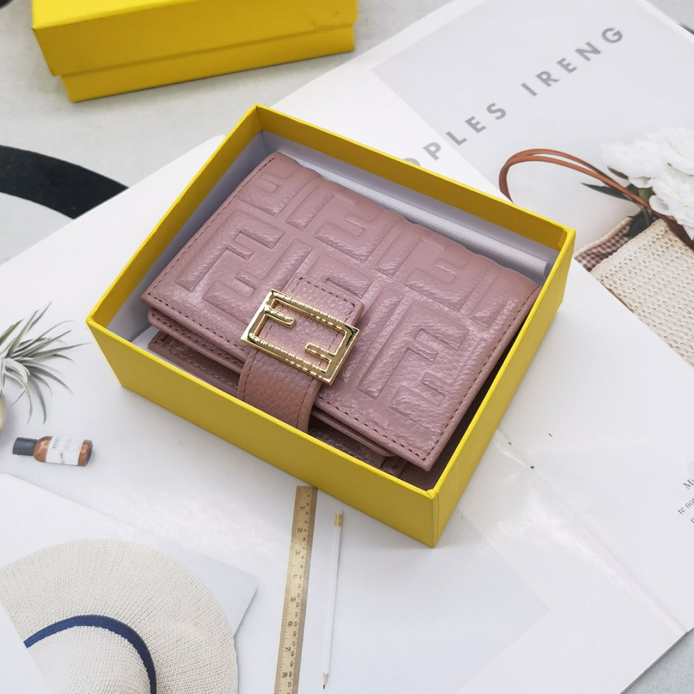 FENDI Embossed Wallet card holder