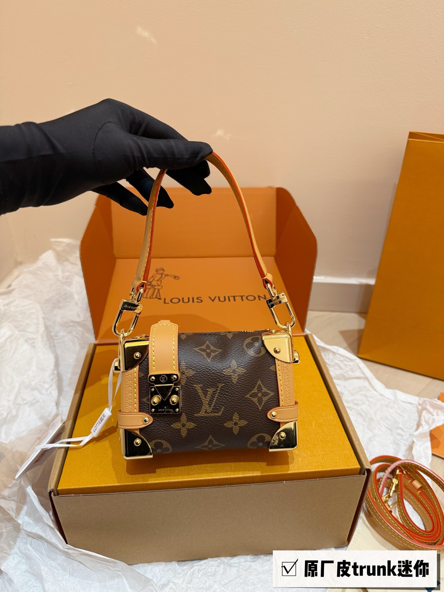Louis Vuitton LV Side Trunk Pico/PM/MM/GM Monogram Canvas Leather S-Lock Soft Crossbody Bag - KAIROO