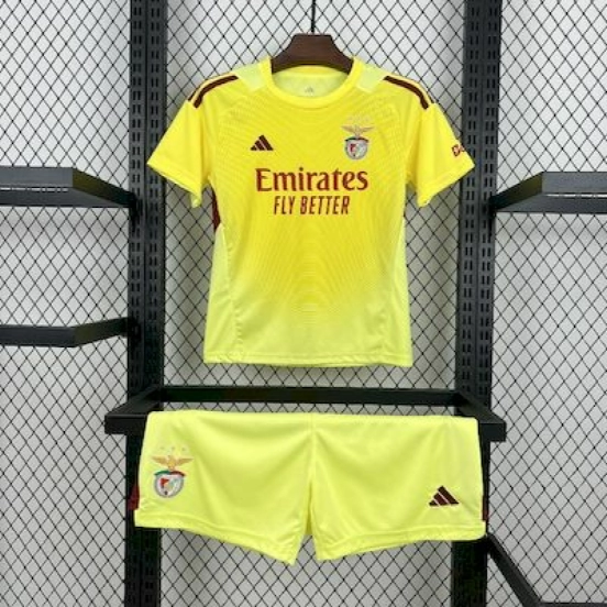 2025/26 Kids Benfica Yellow Goalkeeper Kit 16-28