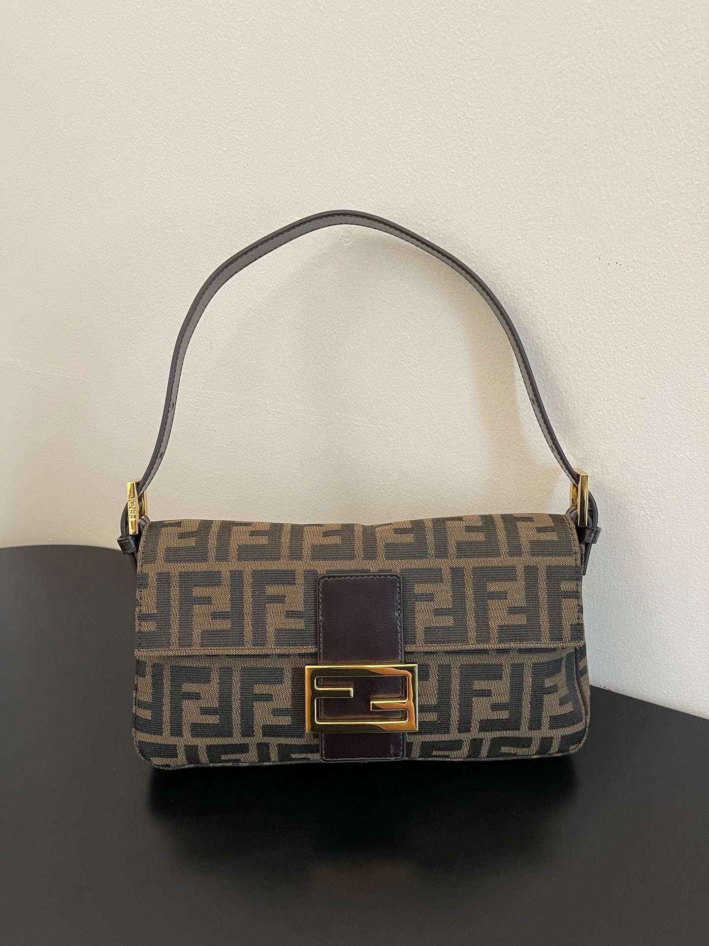 Fendi FF canvas Shoulder Bag