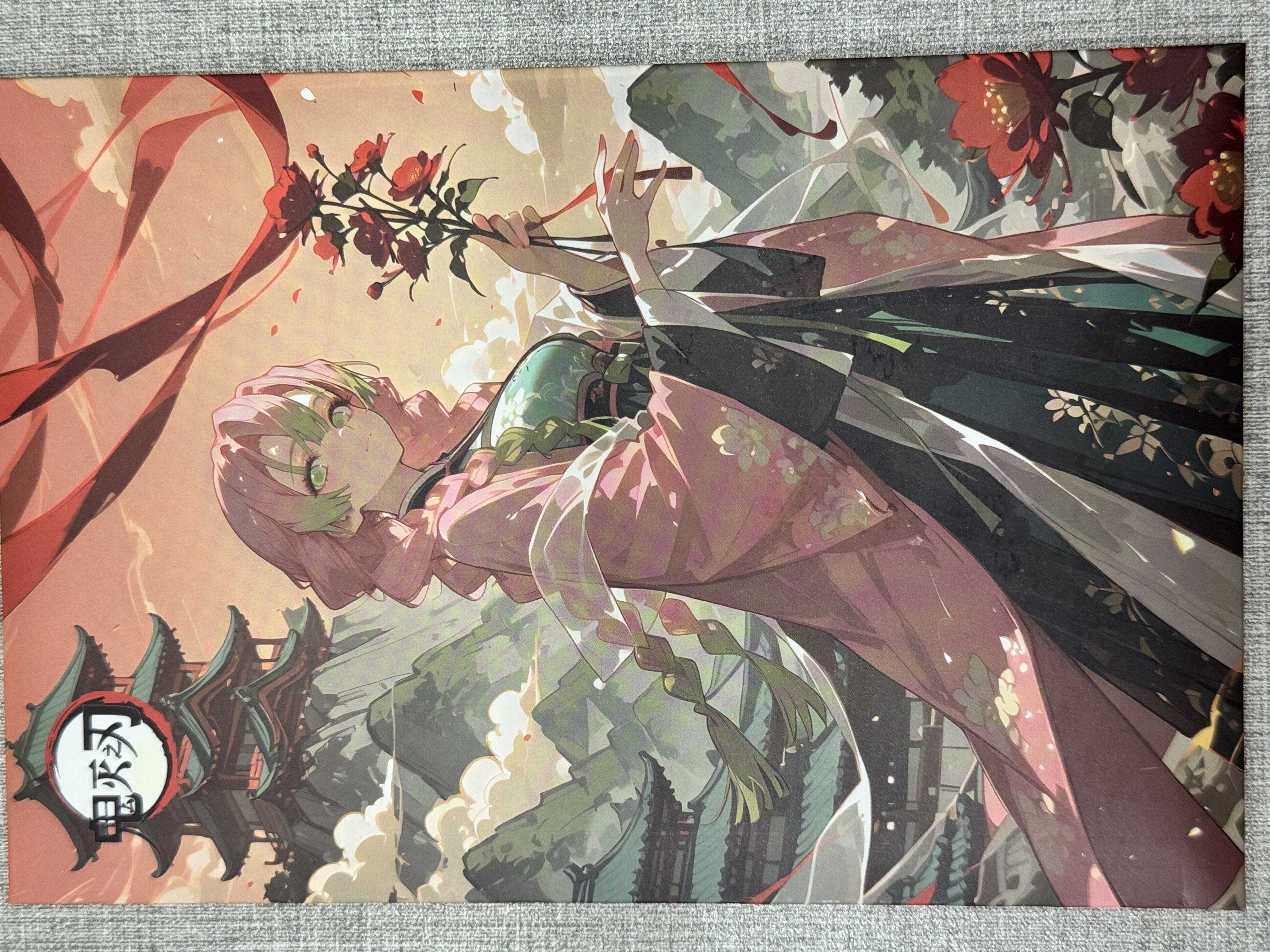 Cultural and Creative Demon Slayer Blade Siha Acrylic Spicy Girl Collectible Non-Sports Trading Card, Boutique Edition