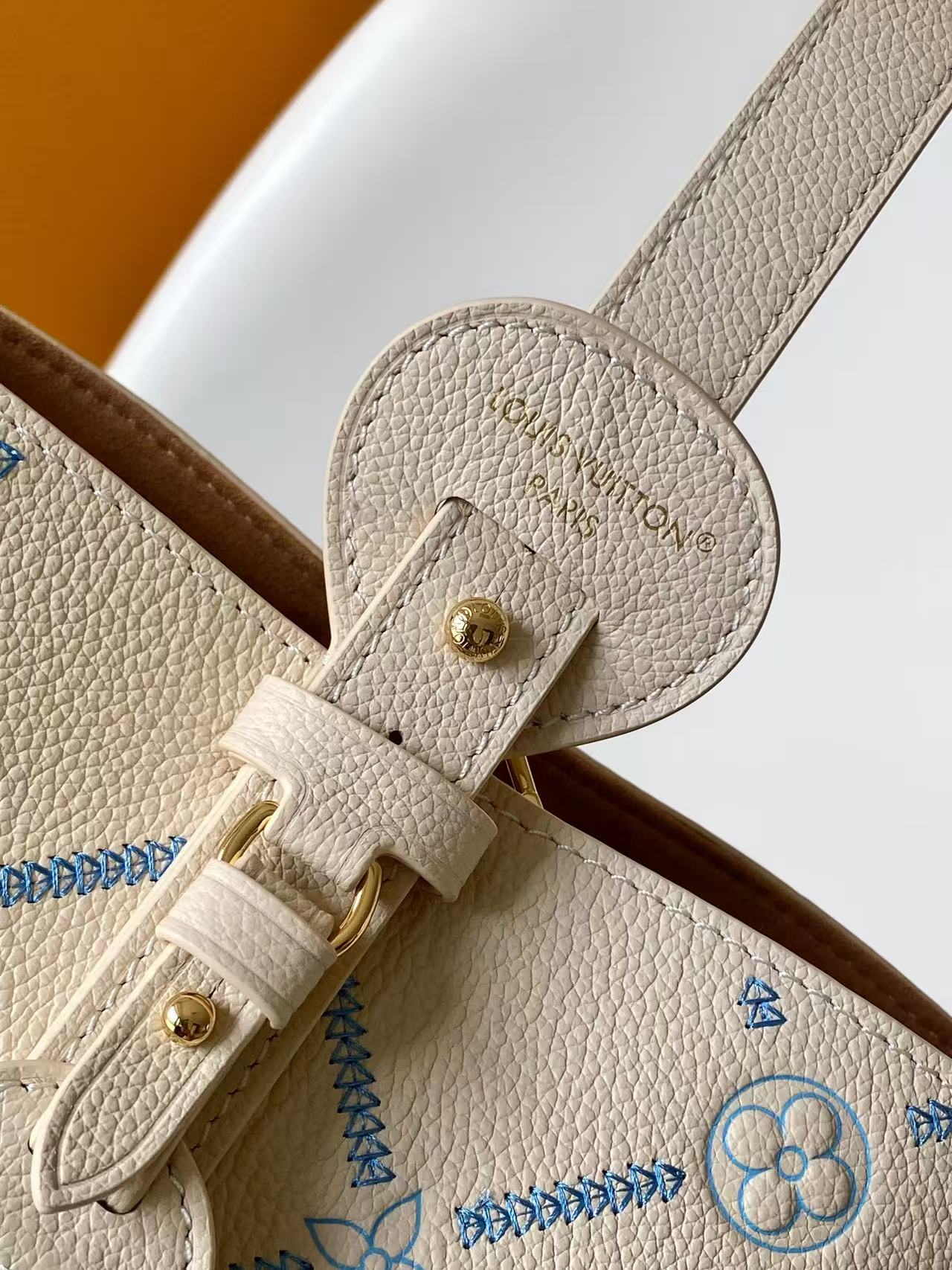 Louis Vuitton White Embroidered All In BB Handbag