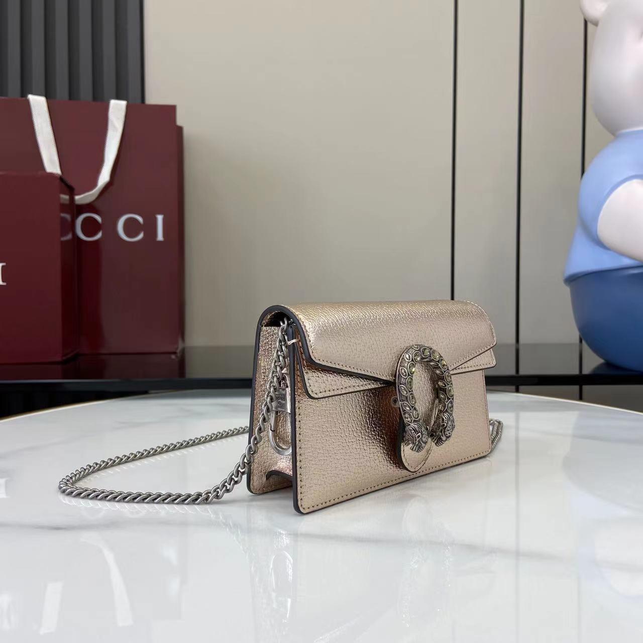 GUCCI rose gold crossbody bag