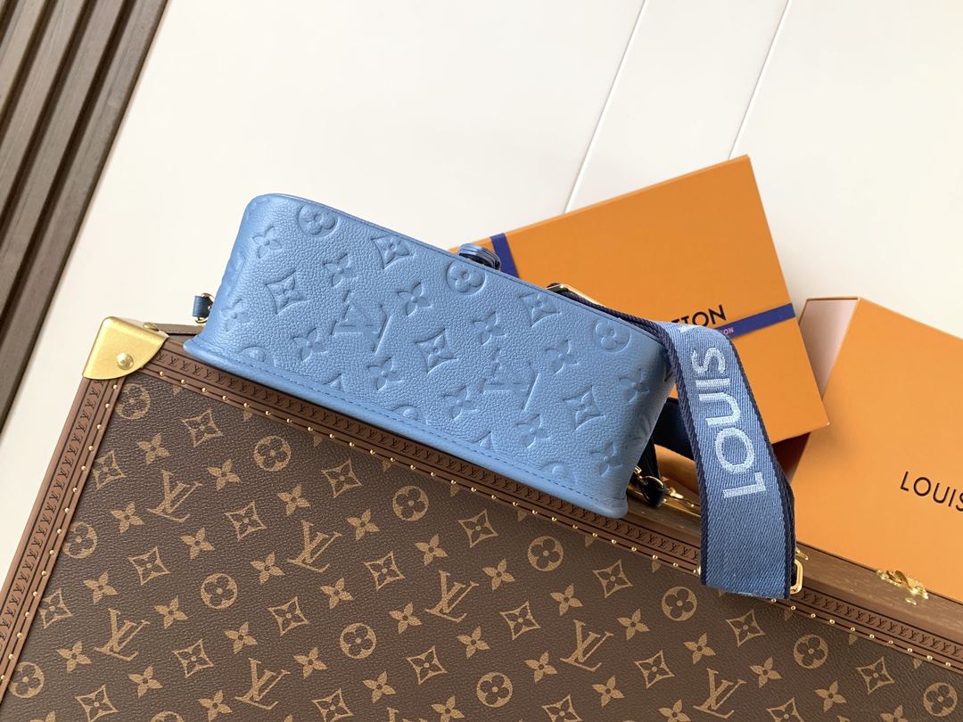 M27362 Monogram Empreinte DANE Shoulder Bag-Blue Jean