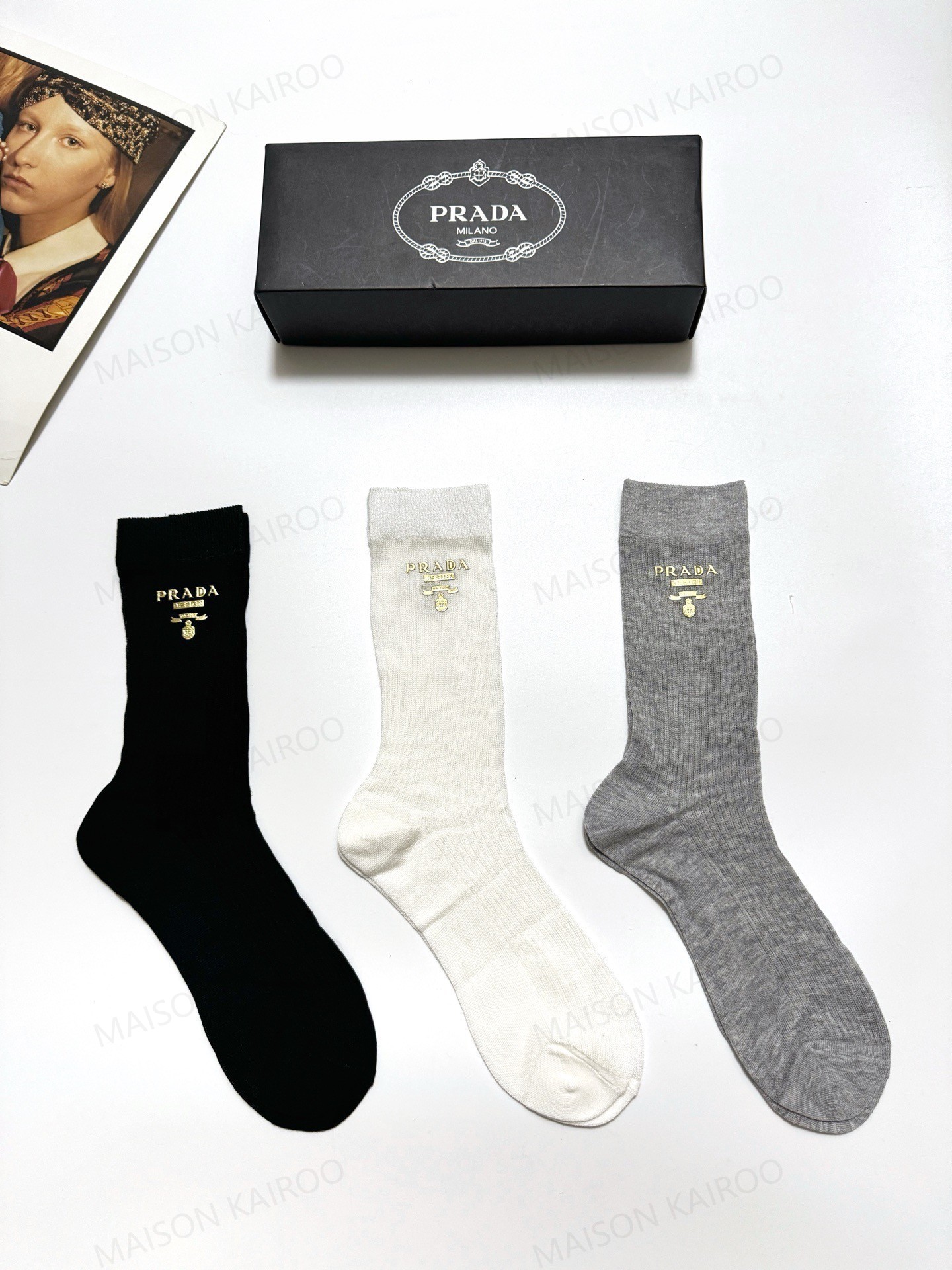 Prada Socks 3-Pack - KAIROO