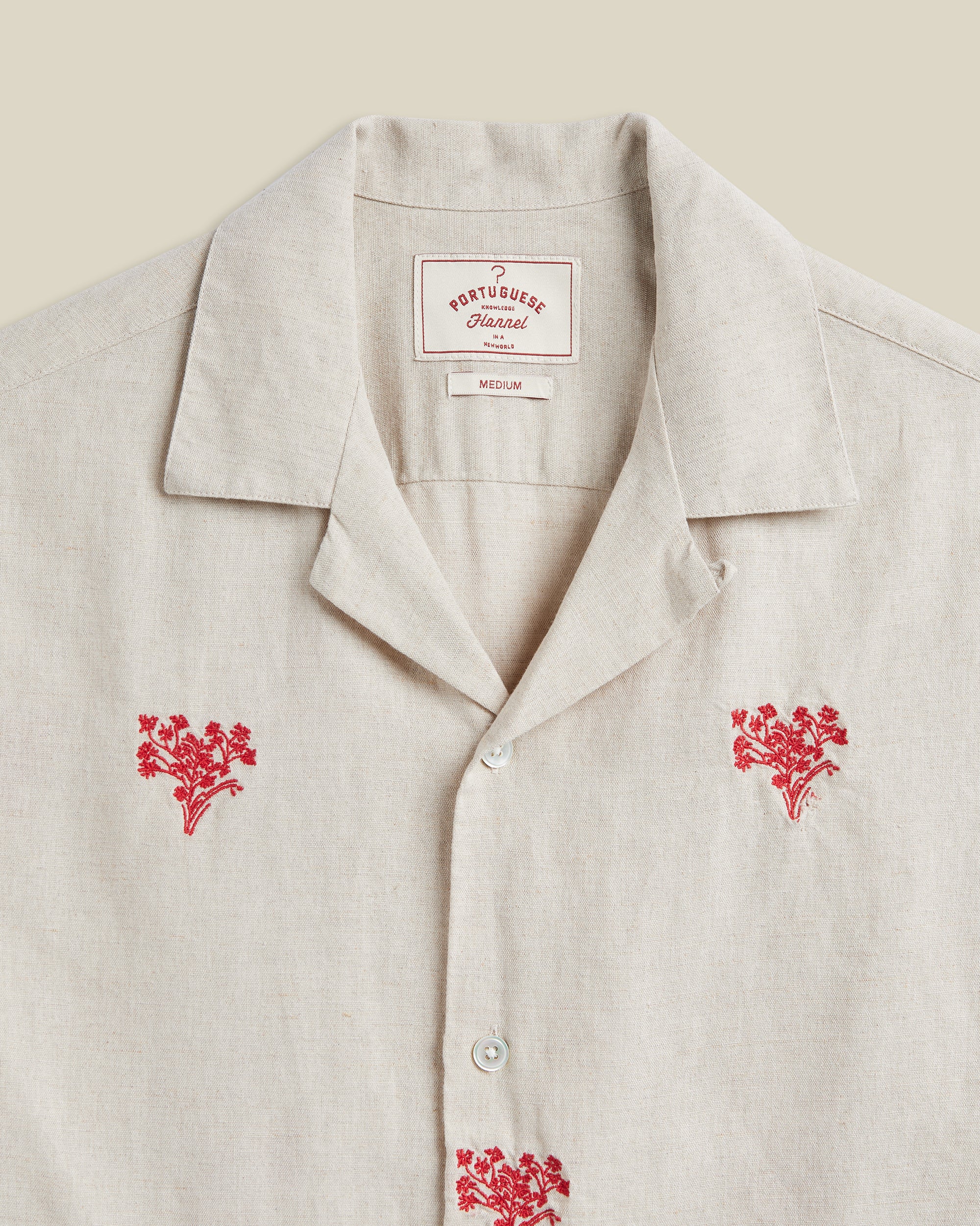 EMBROIDERY RED BOUQUET
