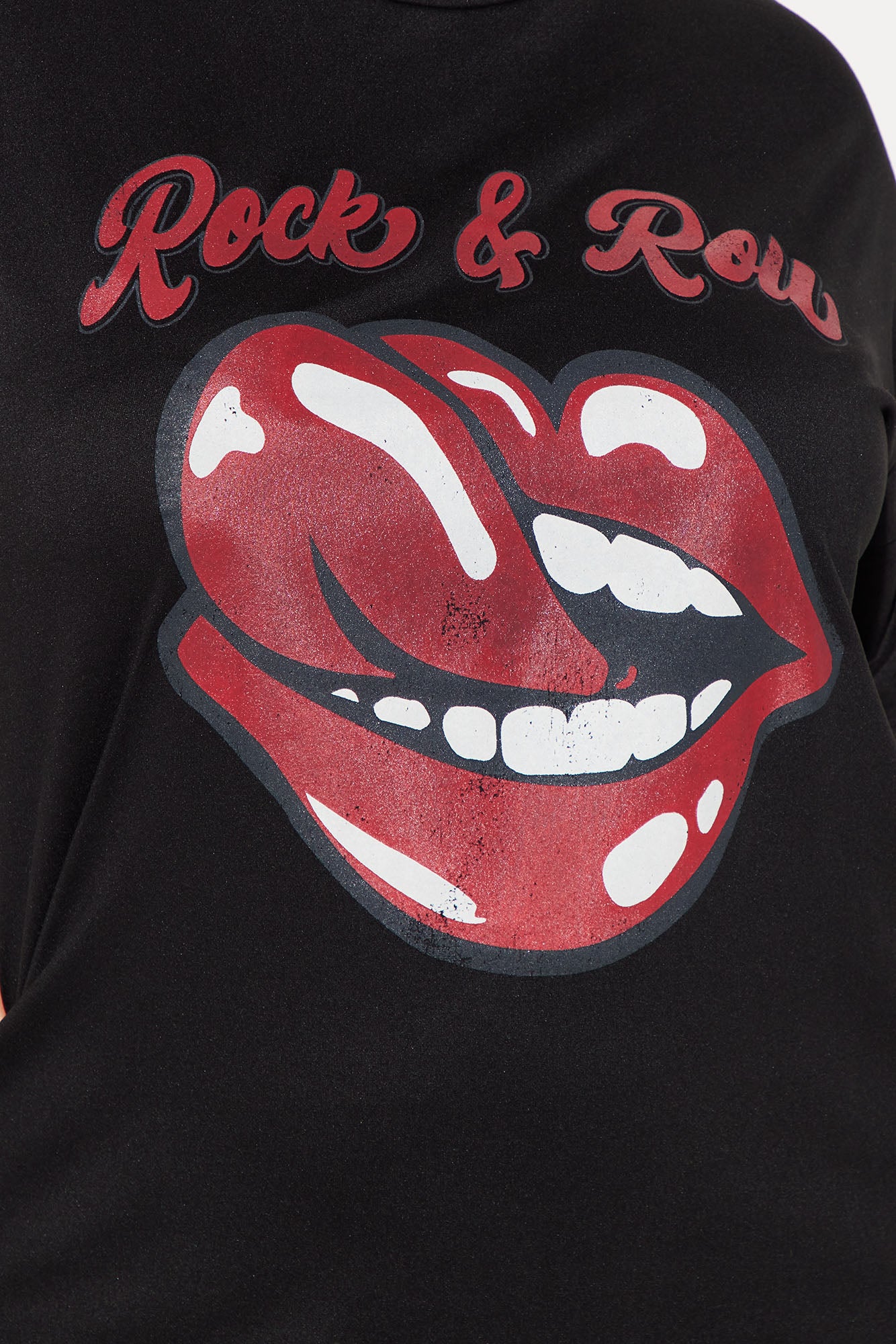 Rock and Rolling T-Shirt Dress - Black