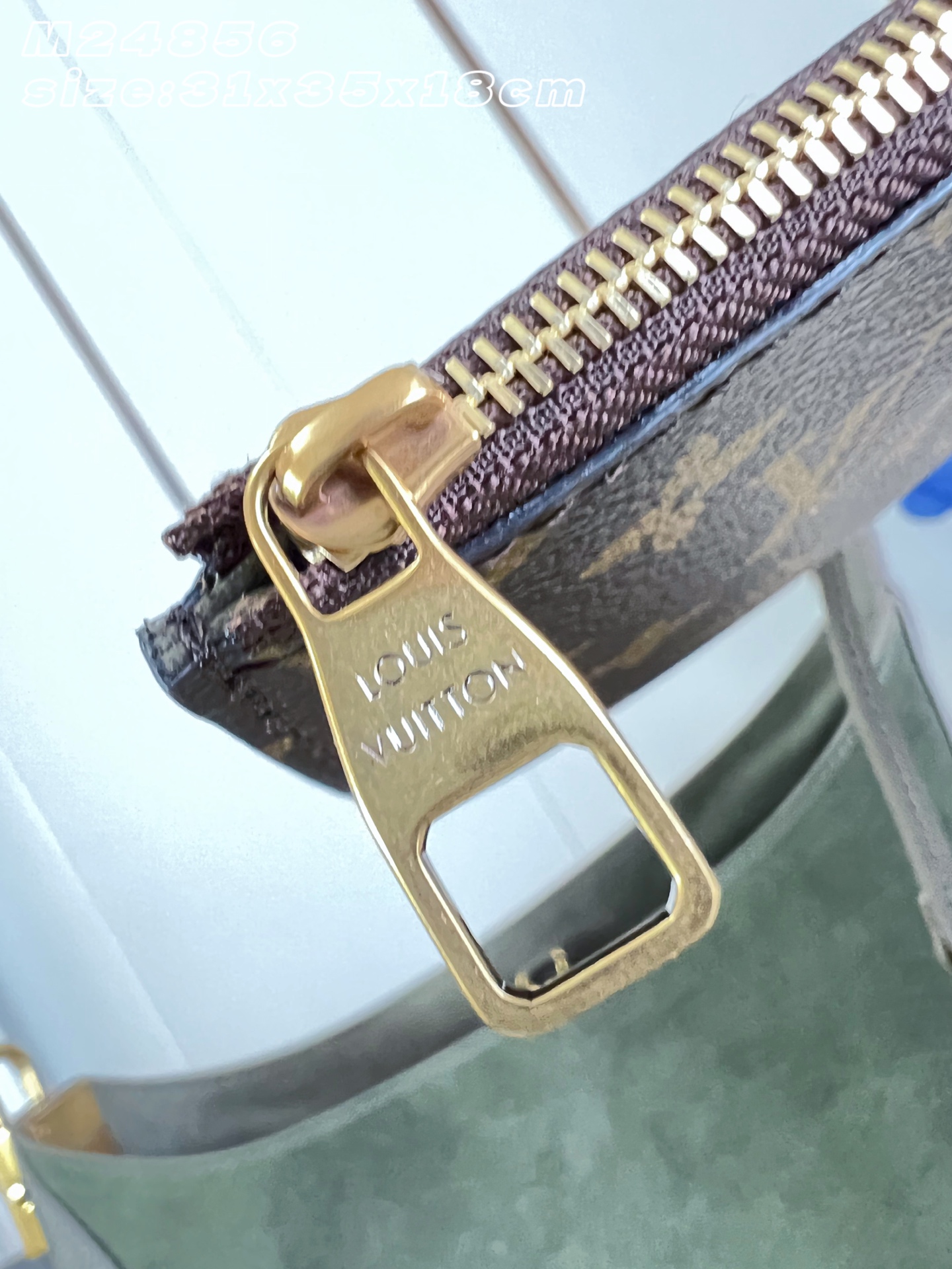 Louis Vuitton Dark Grey Green Flight Mode Medium Handbag