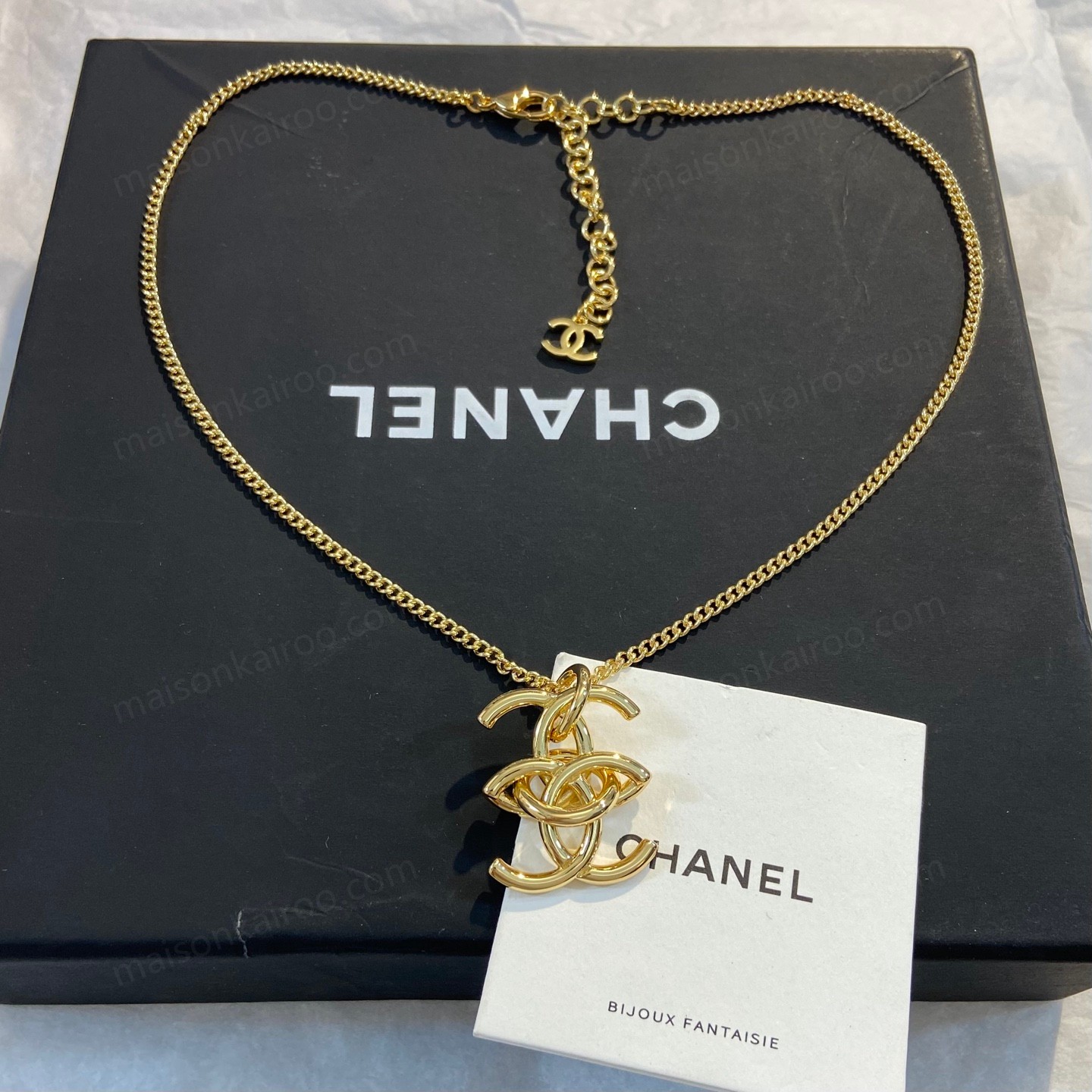 Chanel Classic Openwork Double C Necklace - KAIROO