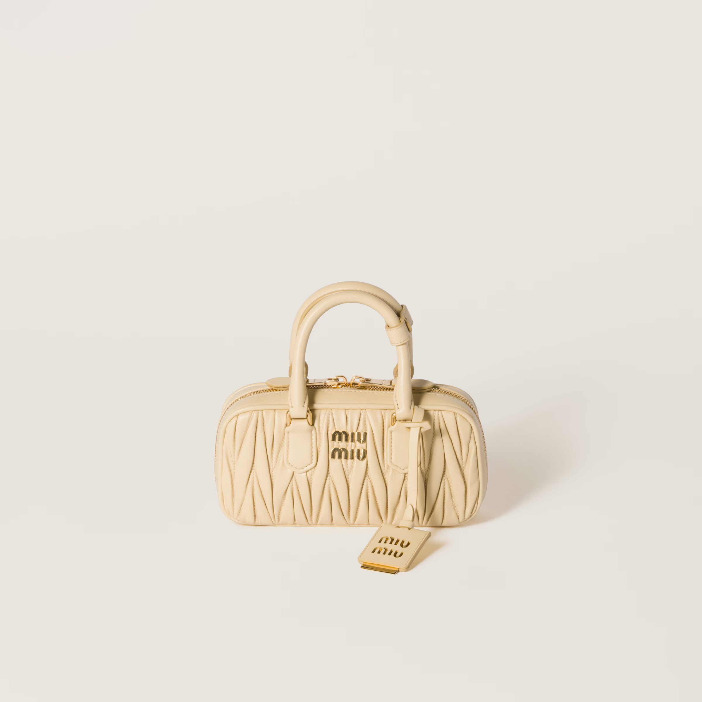 Miu Miu Arcadie matelassé nappa leather mini-bag (Mirror Quality)