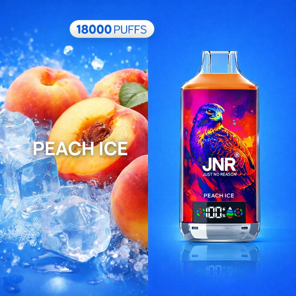JNR Falcon X 18K Disposable Vape – Peach Ice - Vaba Vaba