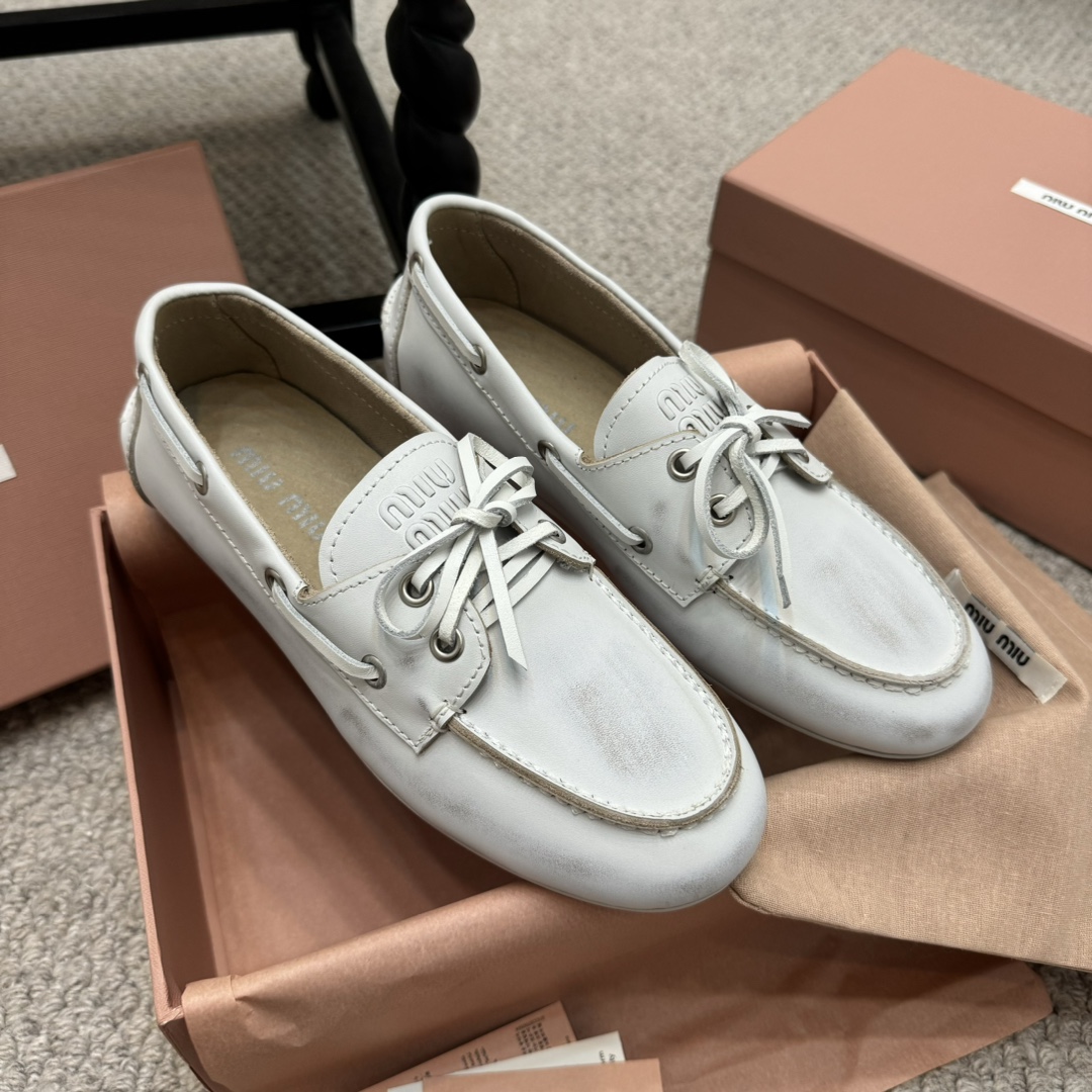 Miu Miu Leather Loafers
