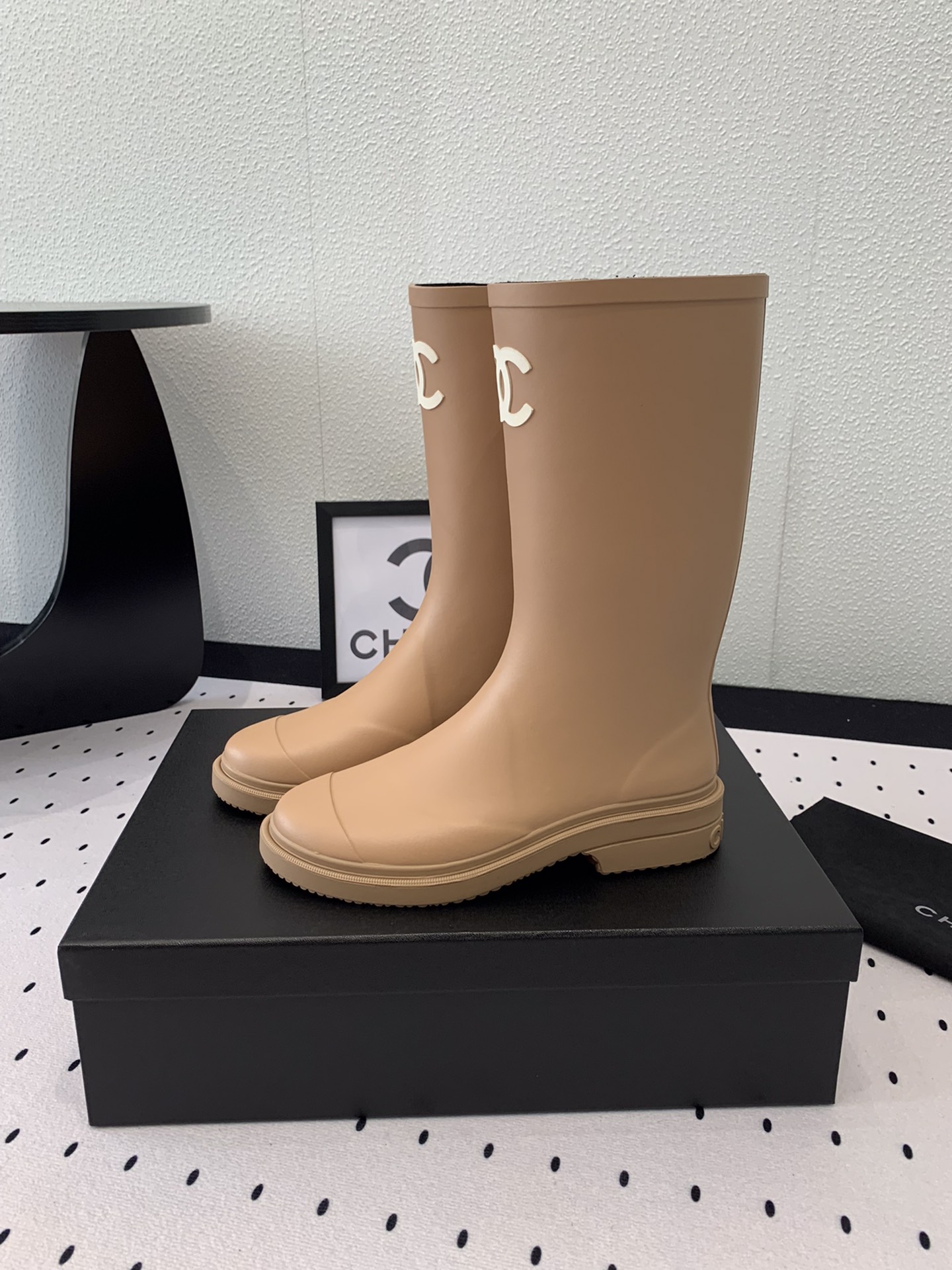 Chanel Rain Boots