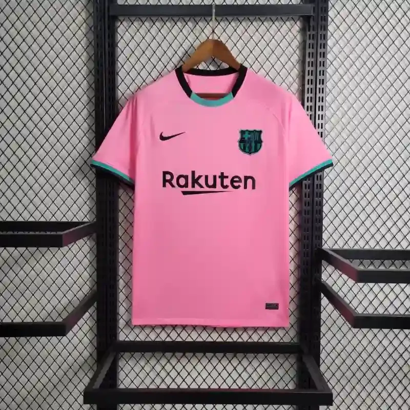 2020-21 Barcelona Retro Pink Soccer  S-XXL