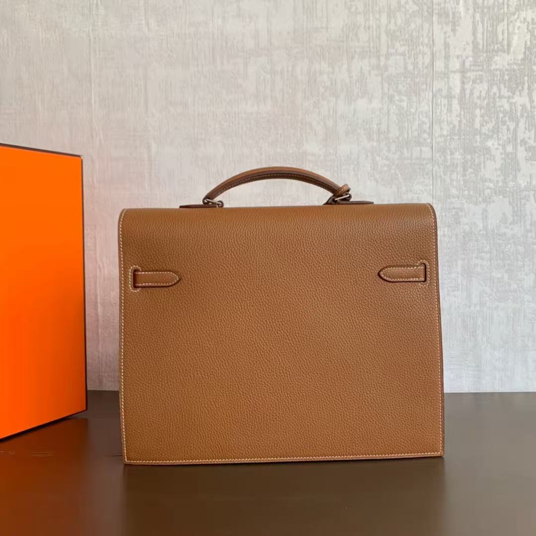 Hermes Kelly briefcase men's bag