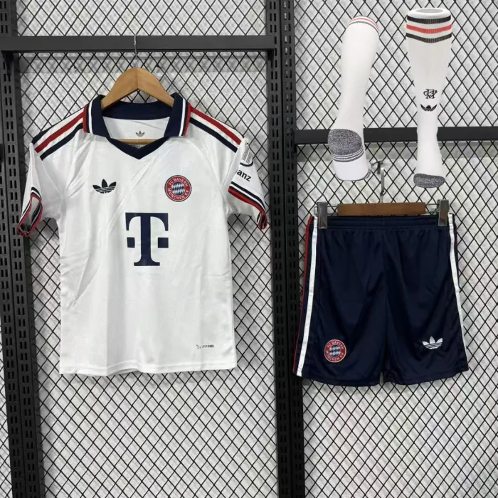 Kids Bayern Munich Away Suit & Socks 26/27 | Soc Jersey - Premium Football Jersey