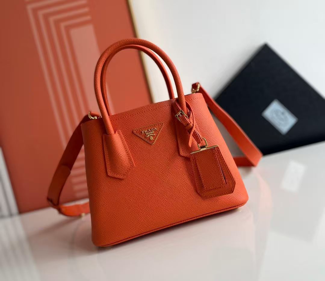 Prada Double Saffiano Leather Mini Handbag