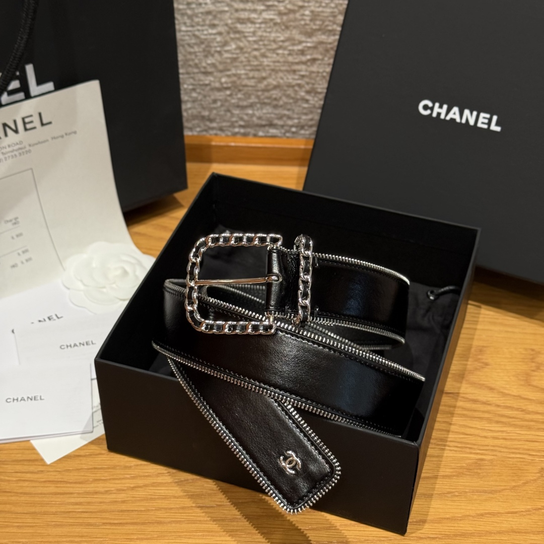 Chanel Luxury Leather Belt 4cm