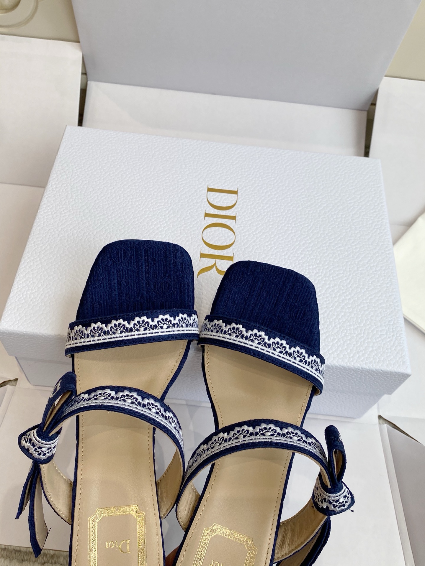 Christian Dior Heeled Sandal with J'Adior Straps