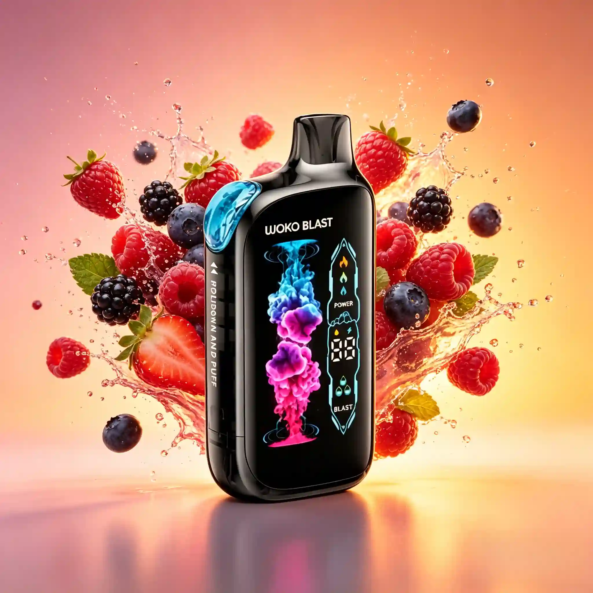 WAKA Blast 45K Disposable Vape – Mixed Berries Lime Soda Mix - Vaba Vape-Shop