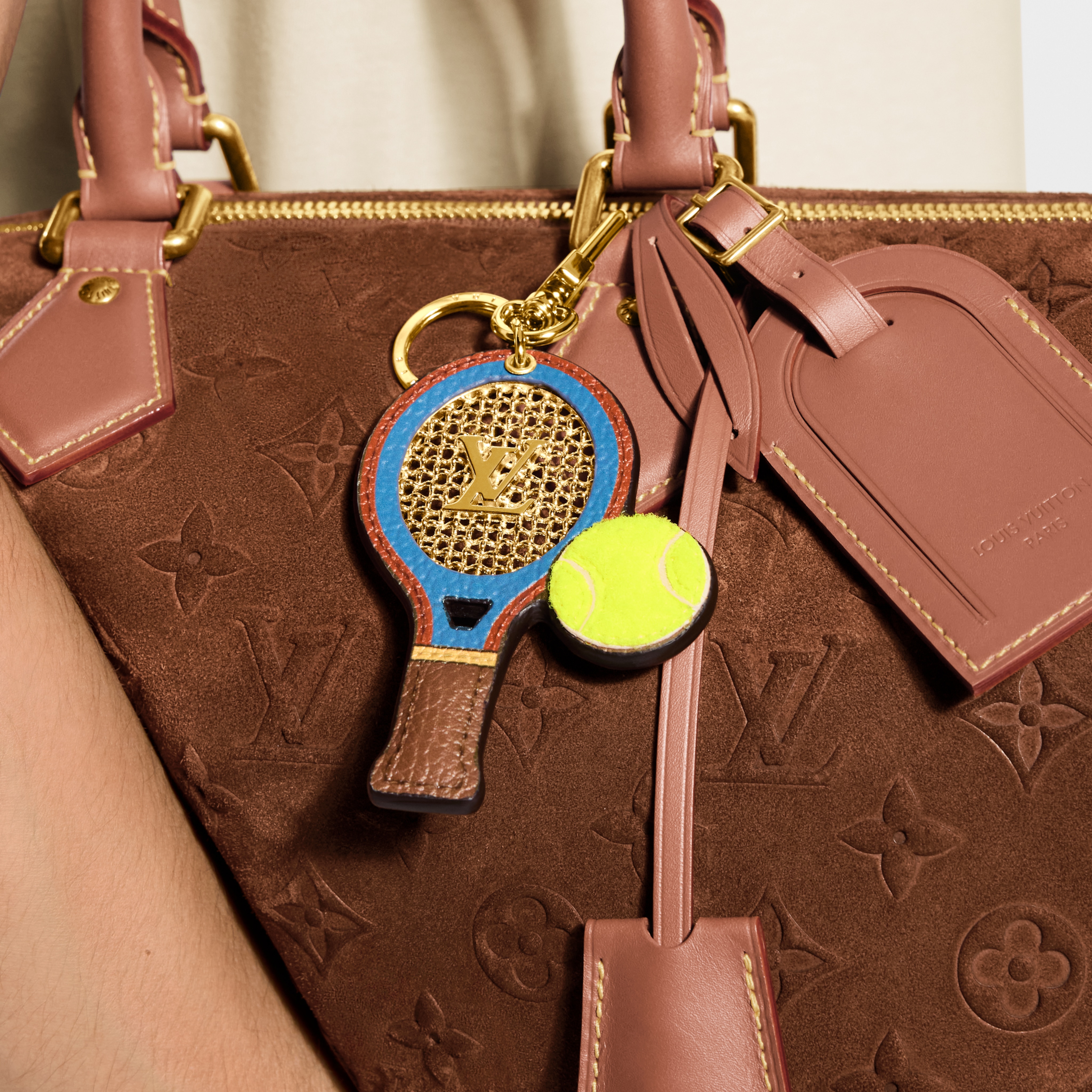 キーホルダー＆バッグチャーム･LV テニスラケット