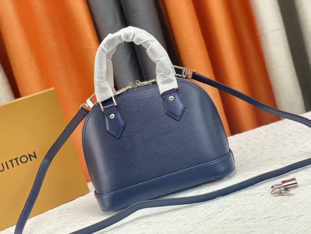 Louis Vuitton Alma BB 2way bag Epi Leather Indigo