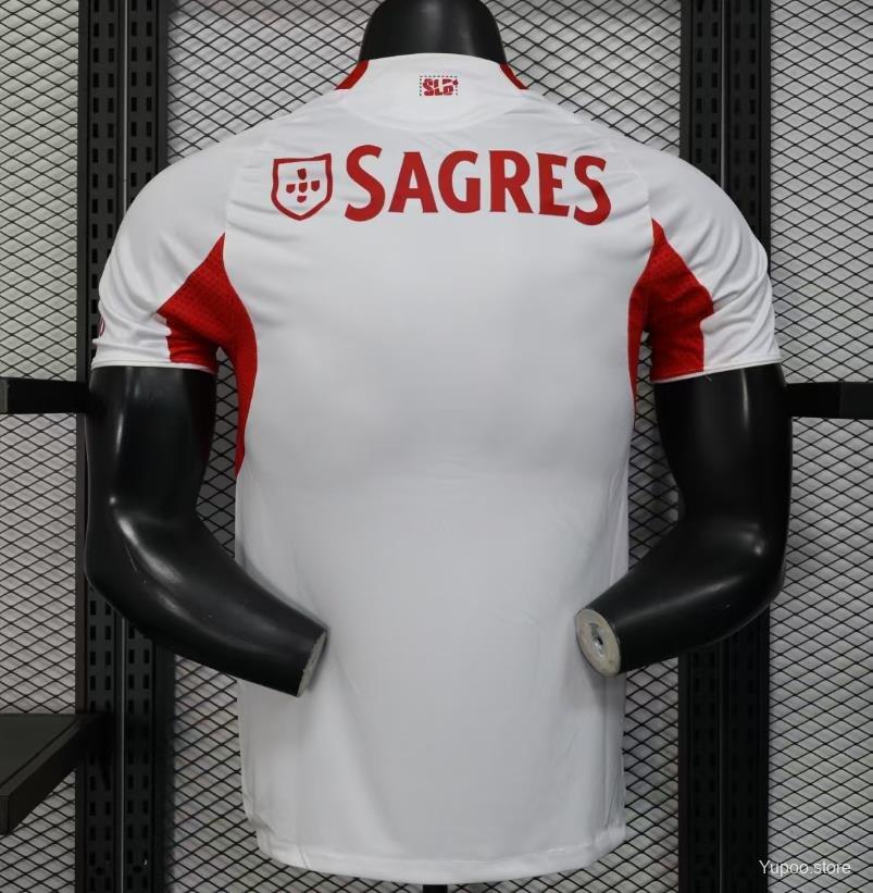 Player Version 25/26 Benfica Third WHITE Jersey  S-XXL