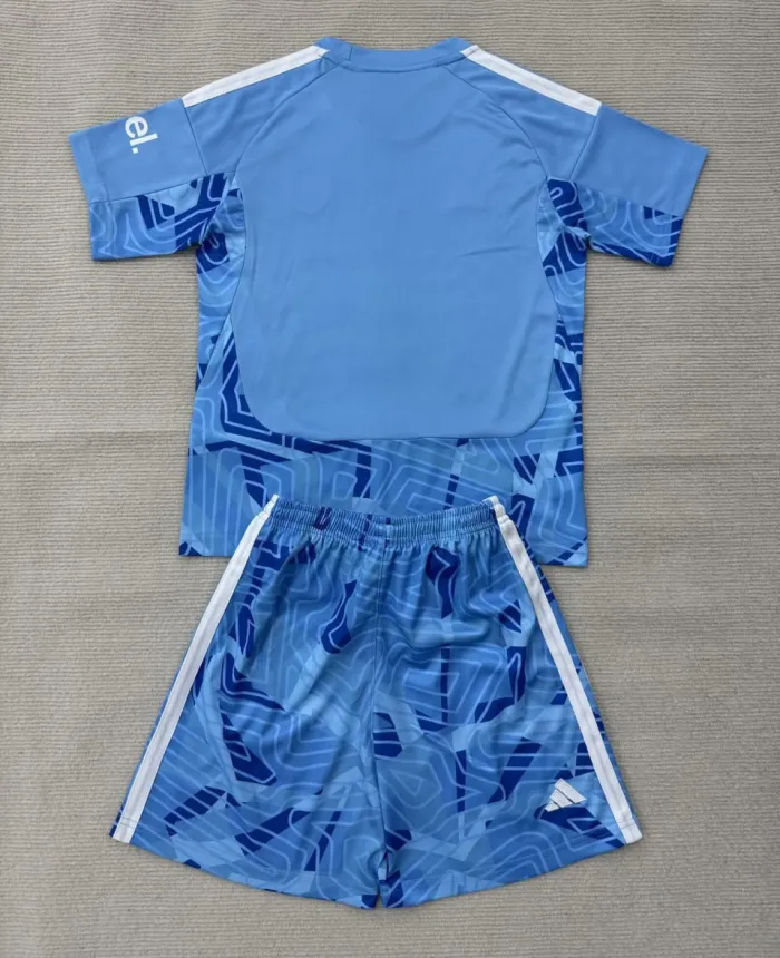 Kids Arsenal Blue Goalkeeper Jersey Suit 26/27
