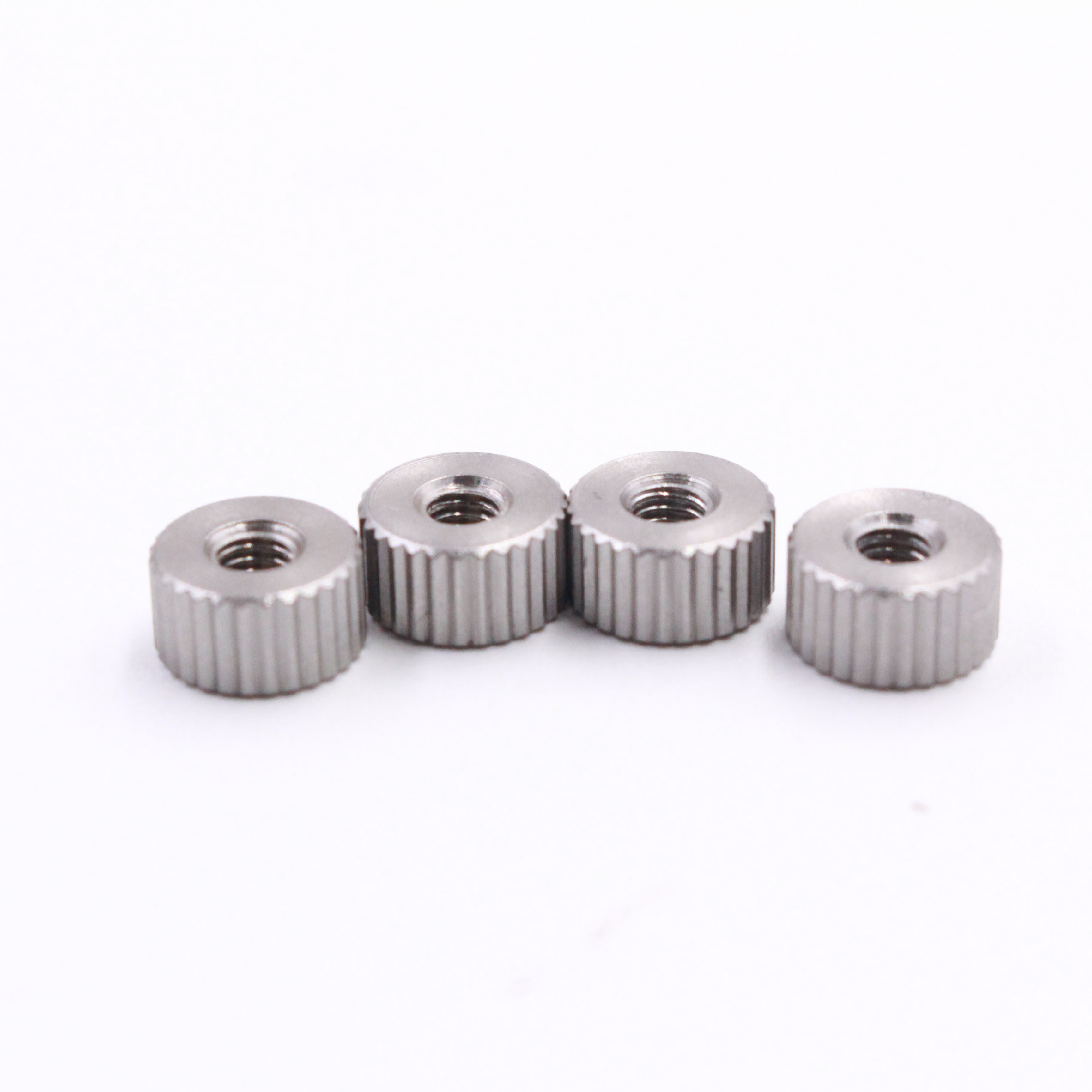 M5 Round Knurled High Knobs Flange Lock Thumb Nuts M2-M6 Galvanized Nickel Plated Stainless Steel OEM Custom