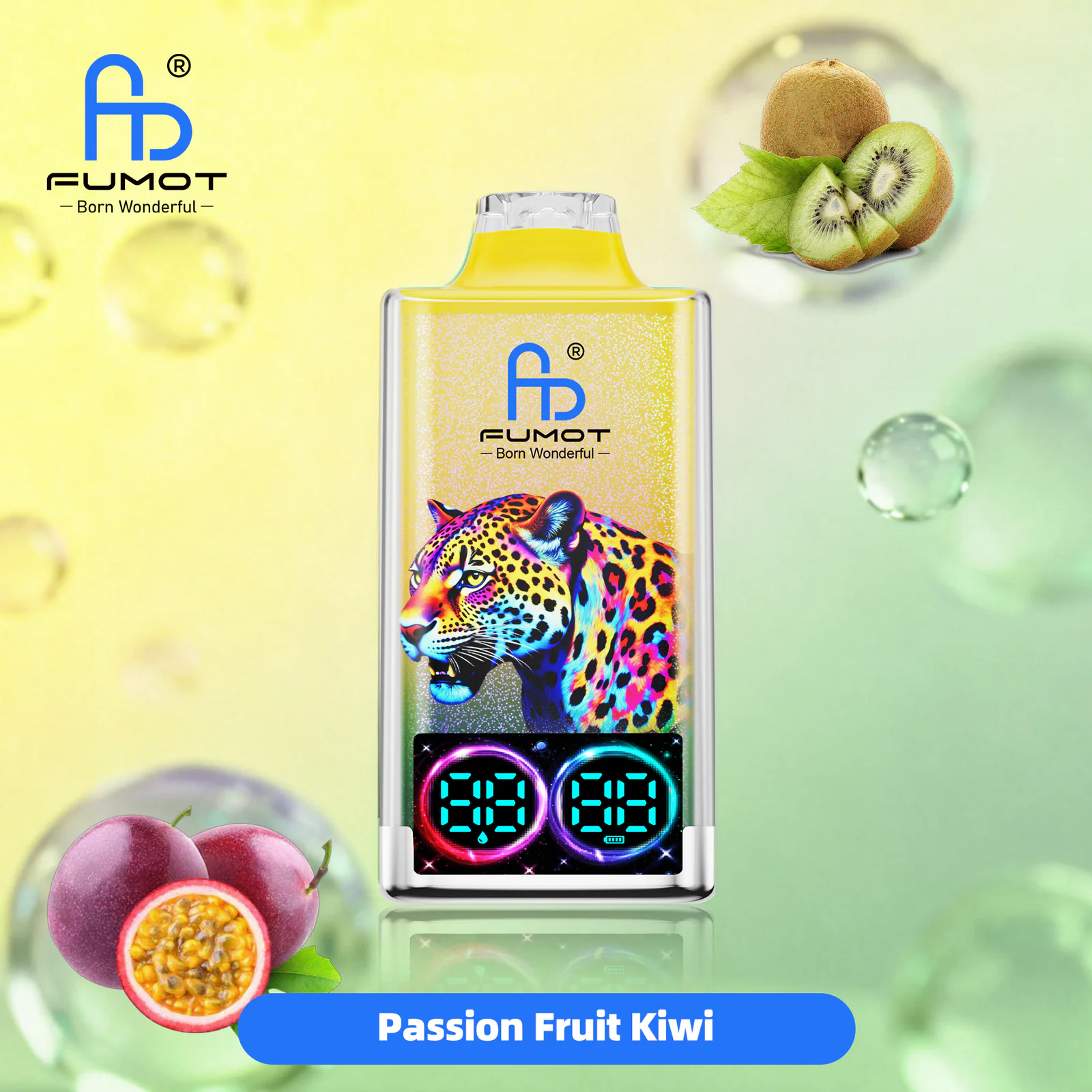 FUMOT Leopard 40K Disposable Vape – Passion Fruit Kiwi - Vaba Vape-Shop